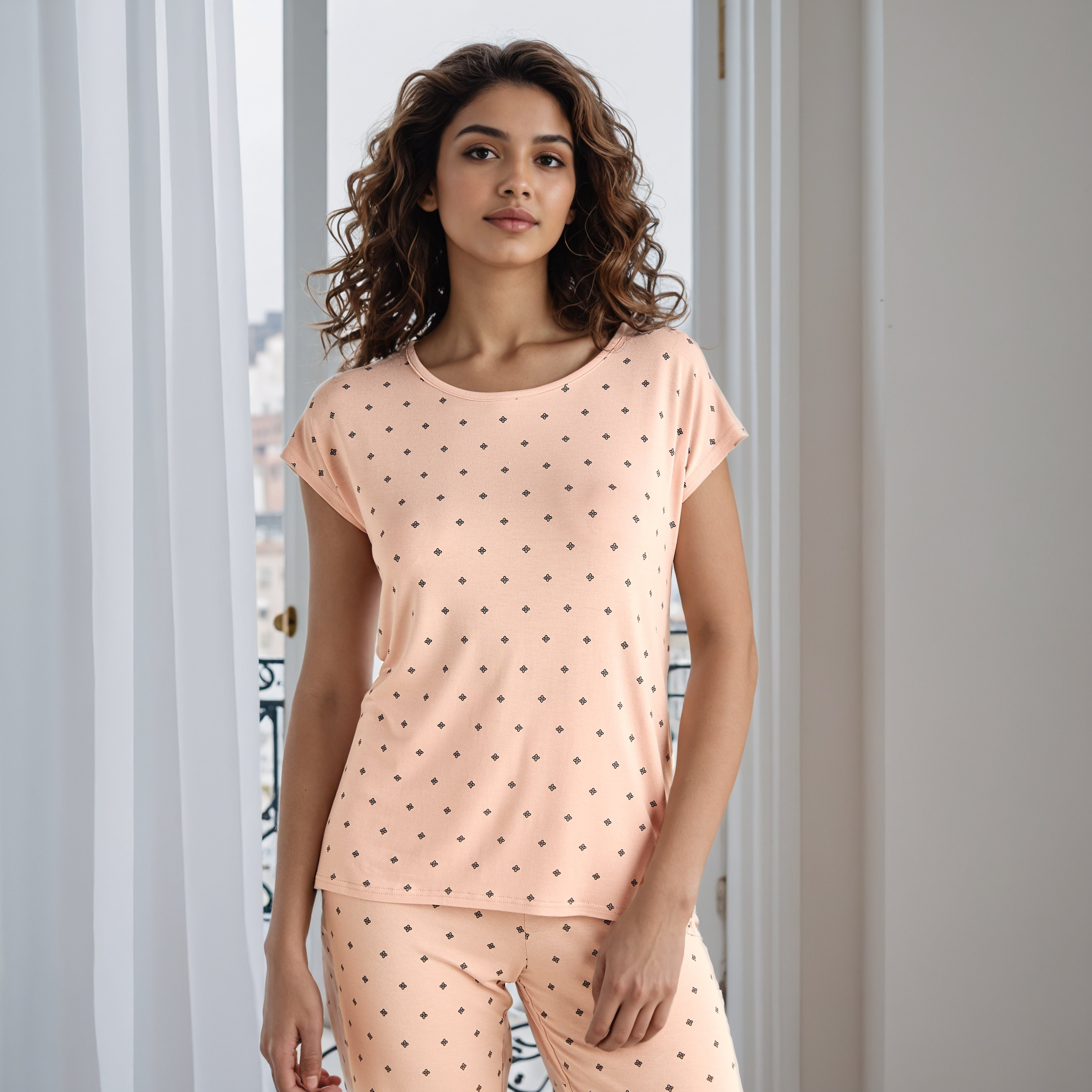 طقم بيجاما بطبعات-women-clothing-nightwear-pyjamas-longsets-image-2
