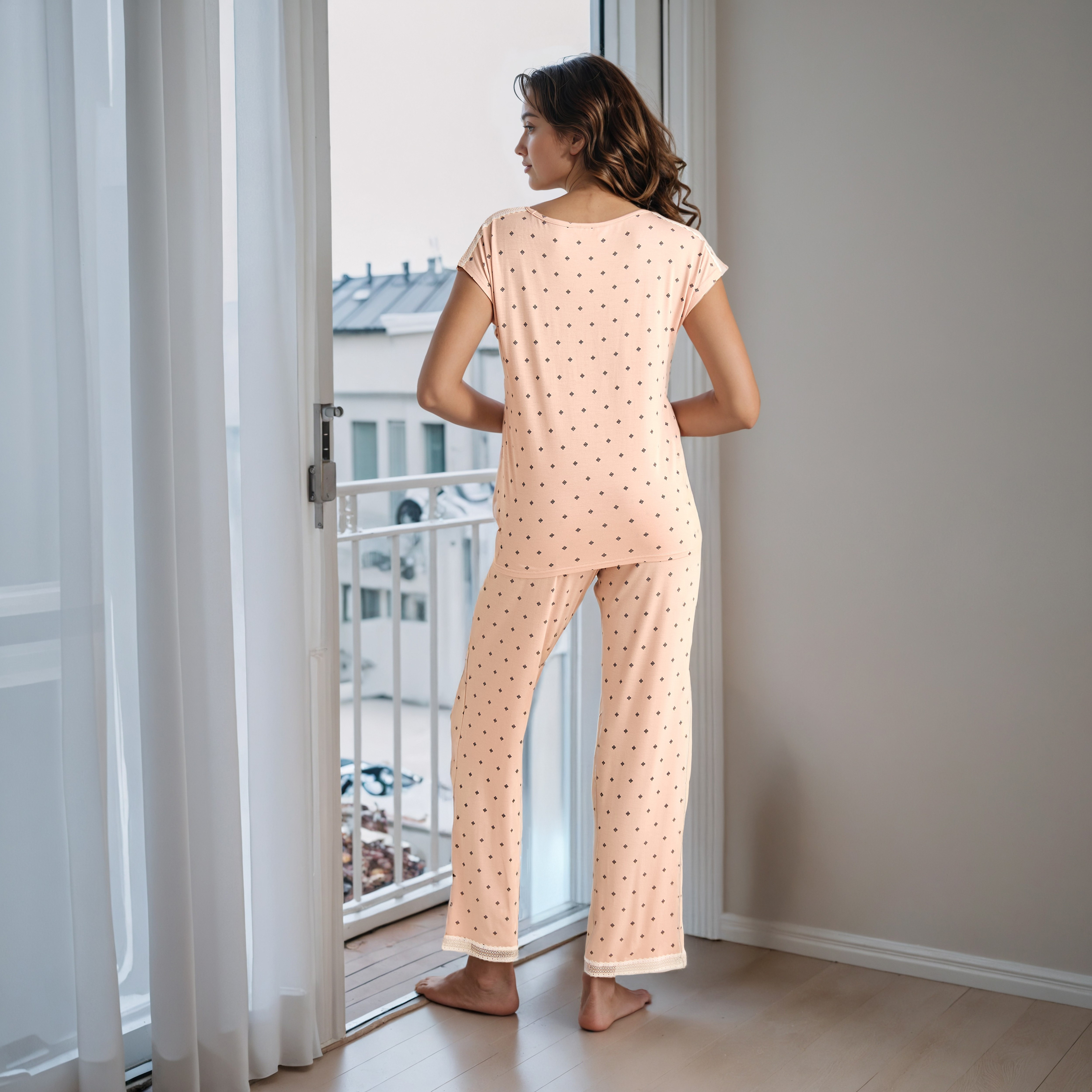 طقم بيجاما بطبعات-women-clothing-nightwear-pyjamas-longsets-image-4