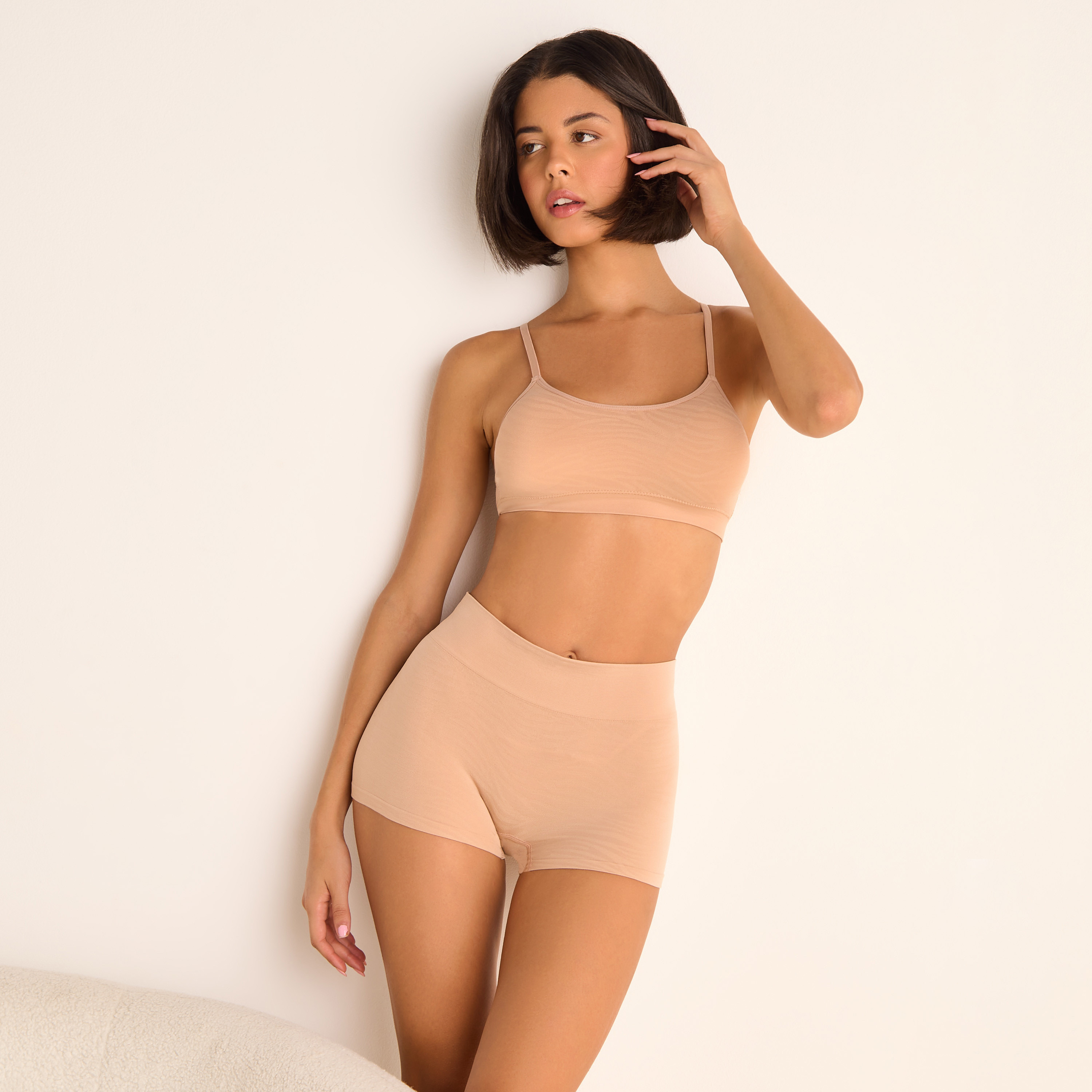 Seamless Boxer Shaping Briefs-women-clothing-lingerie-panties-image-4