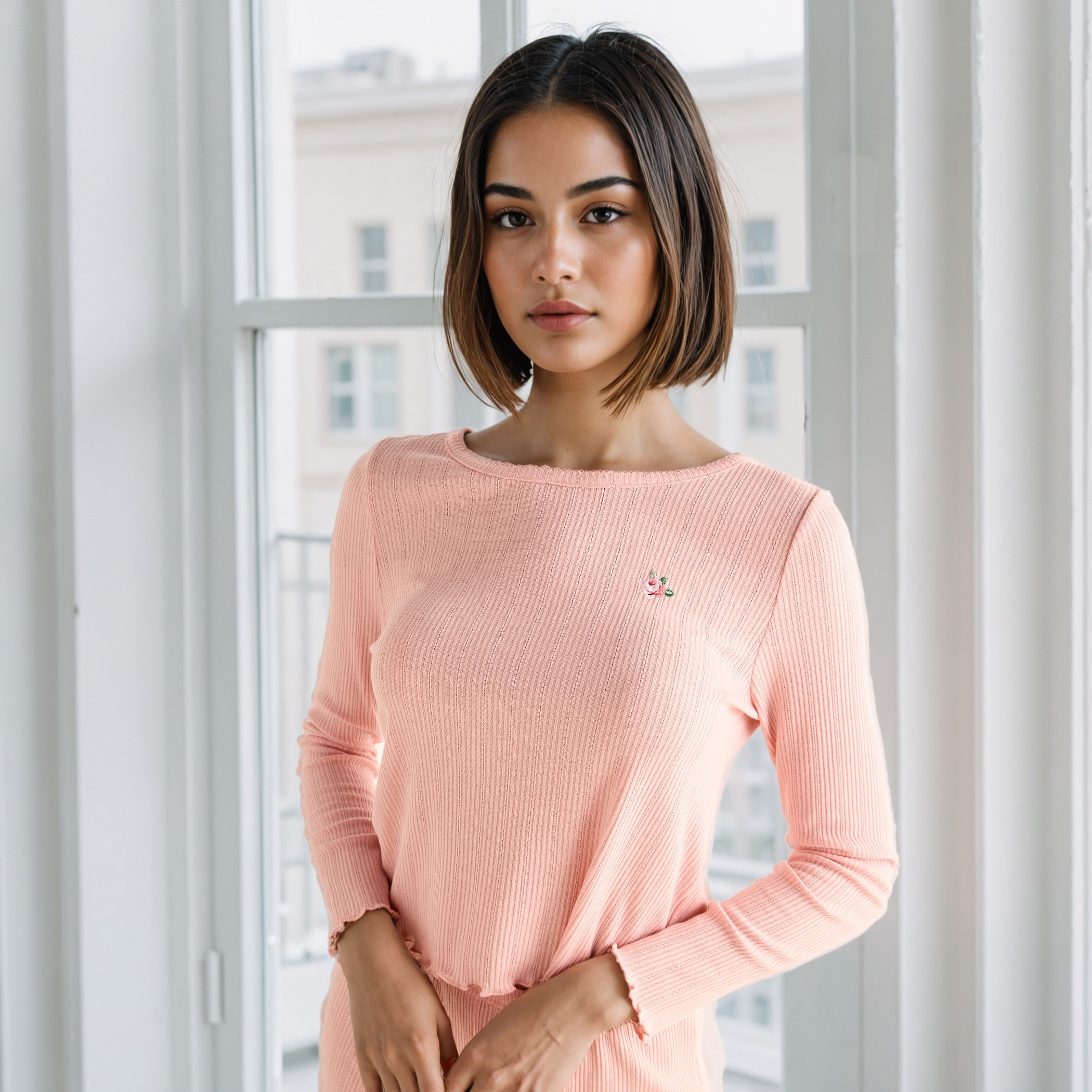 Pointelle Textured Pyjama Set-women-clothing-nightwear-pyjamas-longsets-image-2