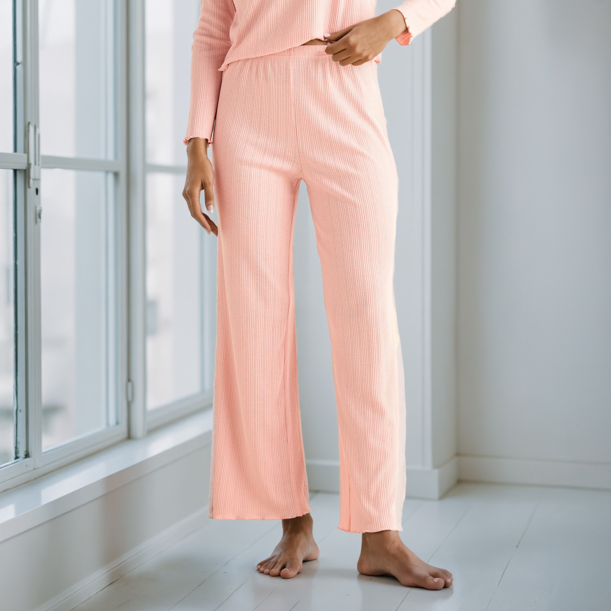 Pointelle Textured Pyjama Set-women-clothing-nightwear-pyjamas-longsets-image-4