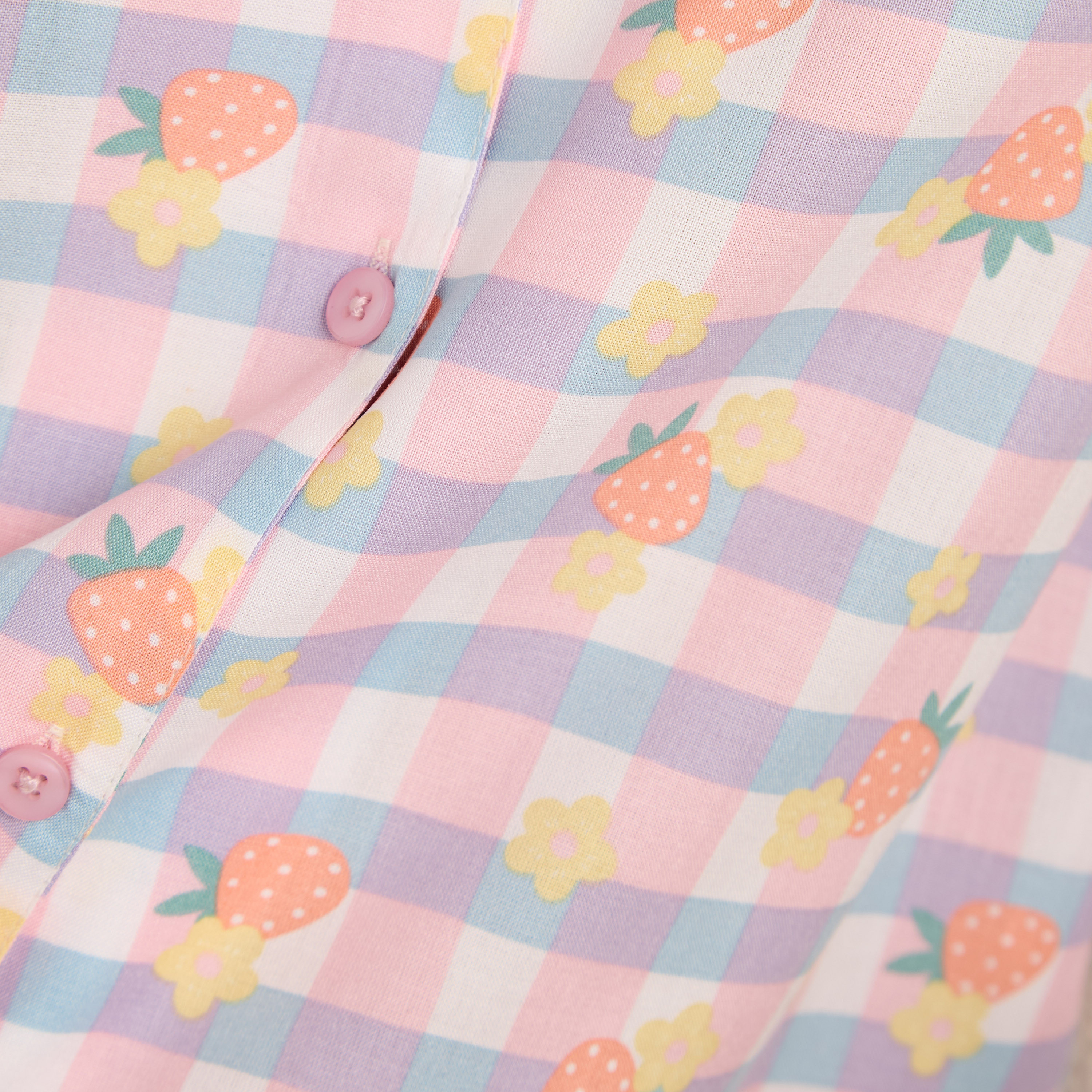 طقم بيجاما بطبعات فراولة-women-clothing-nightwear-pyjamas-longsets-image-6