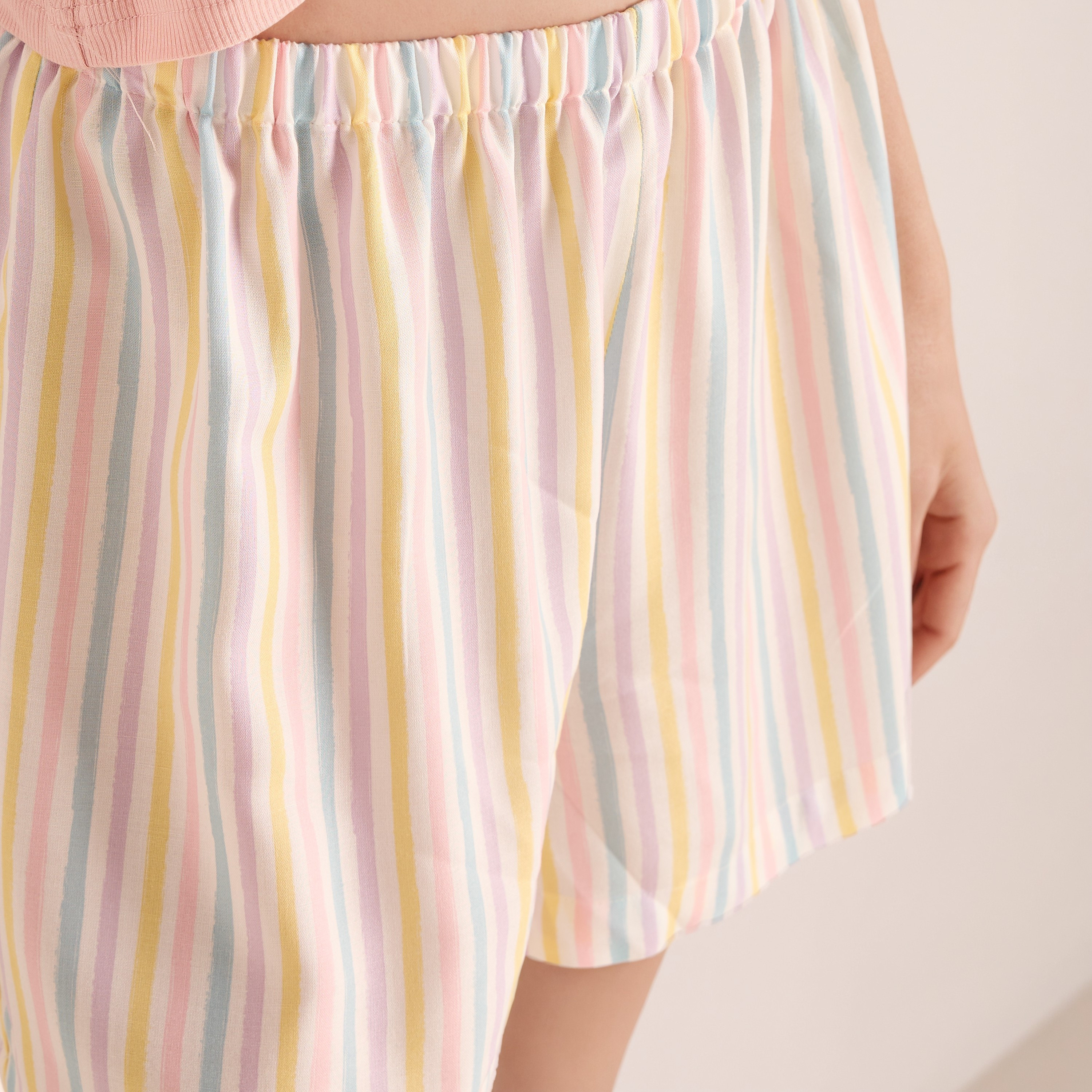 Striped Shorts-women-clothing-nightwear-pyjamas-bottoms-image-4