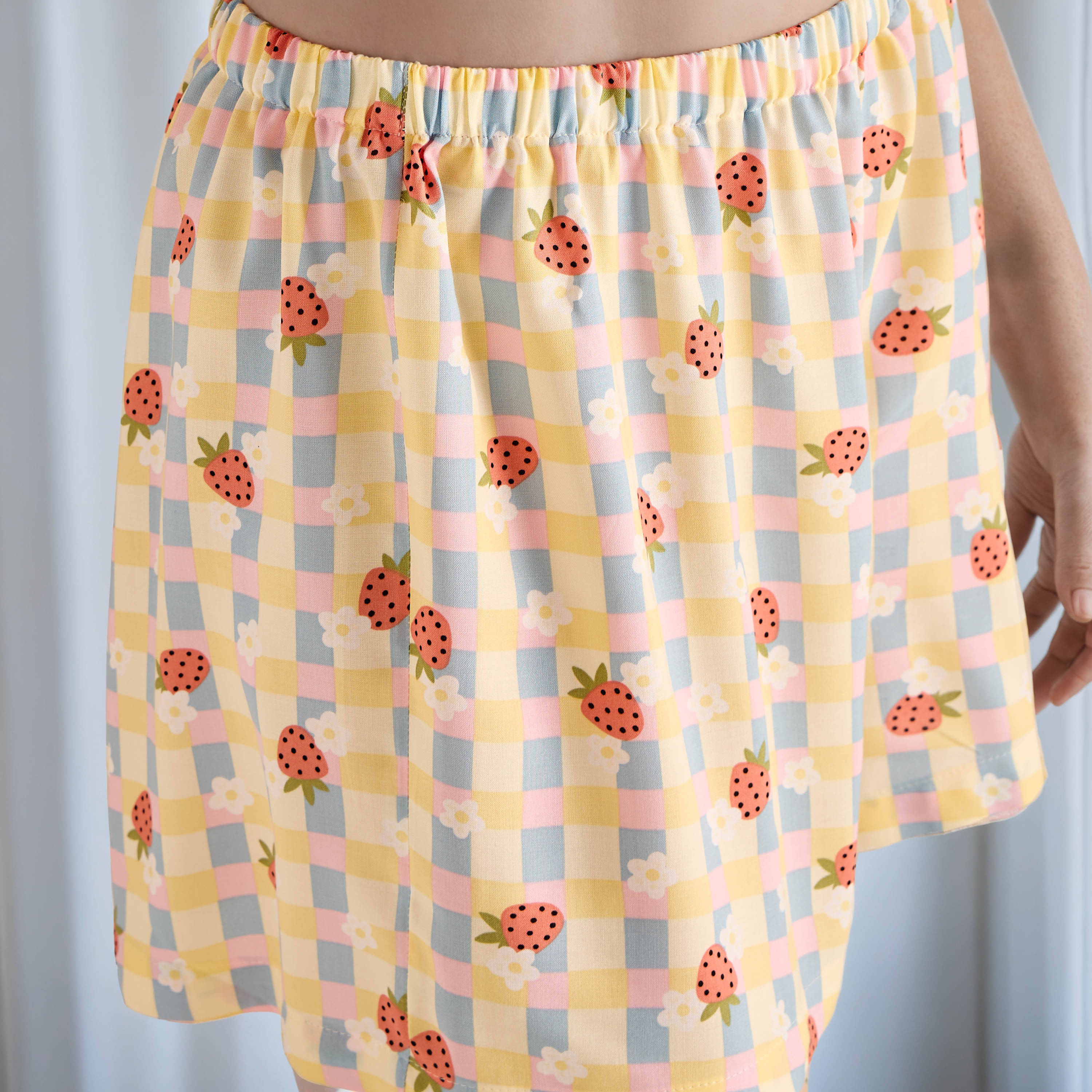Checked Shorts-women-clothing-nightwear-pyjamas-bottoms-image-4
