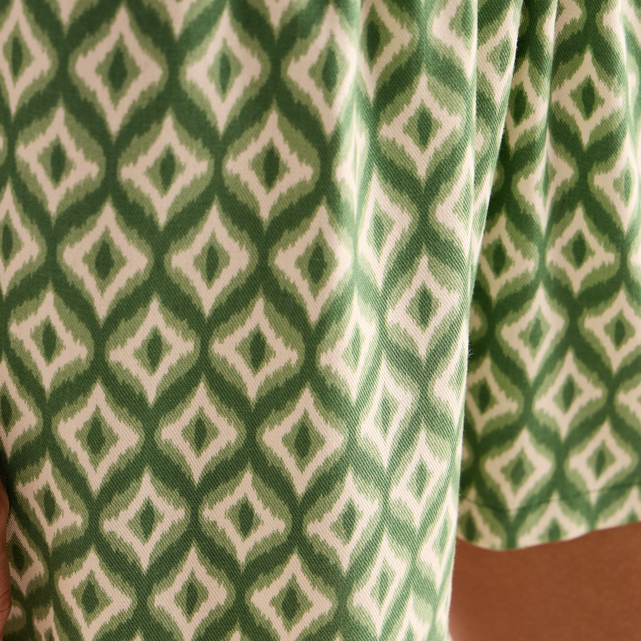 Printed Twill Shorts-women-clothing-nightwear-pyjamas-bottoms-image-5