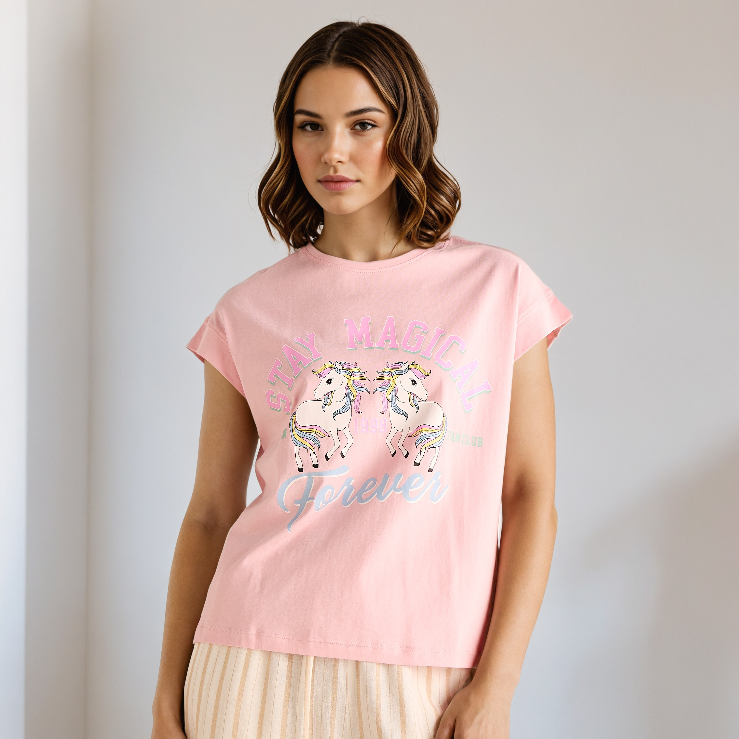 بلوزة بطبعات وأكمام ممتدة-women-clothing-nightwear-pyjamas-tops-image-1