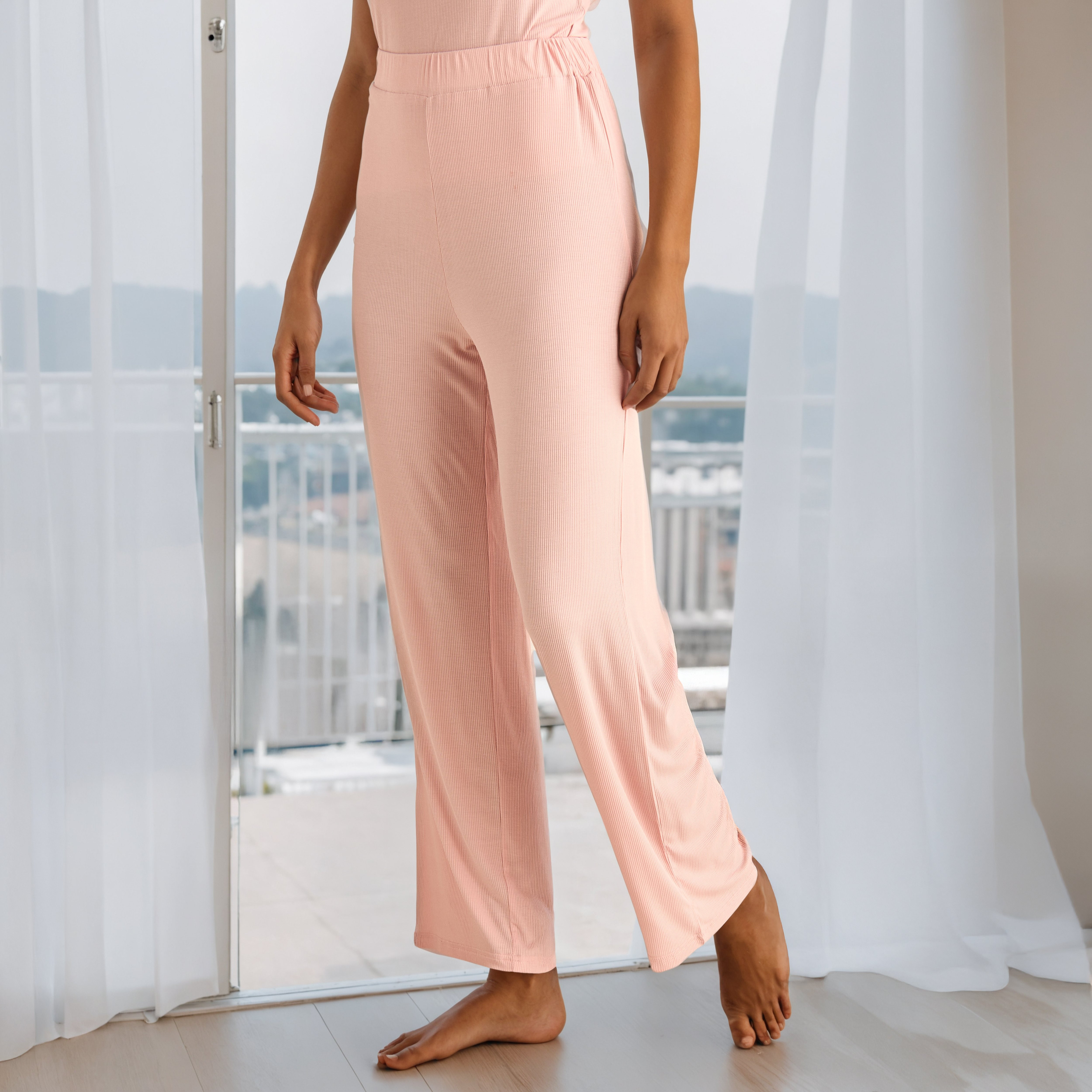 طقم بيجاما بارز الملمس-women-clothing-nightwear-pyjamas-longsets-image-3