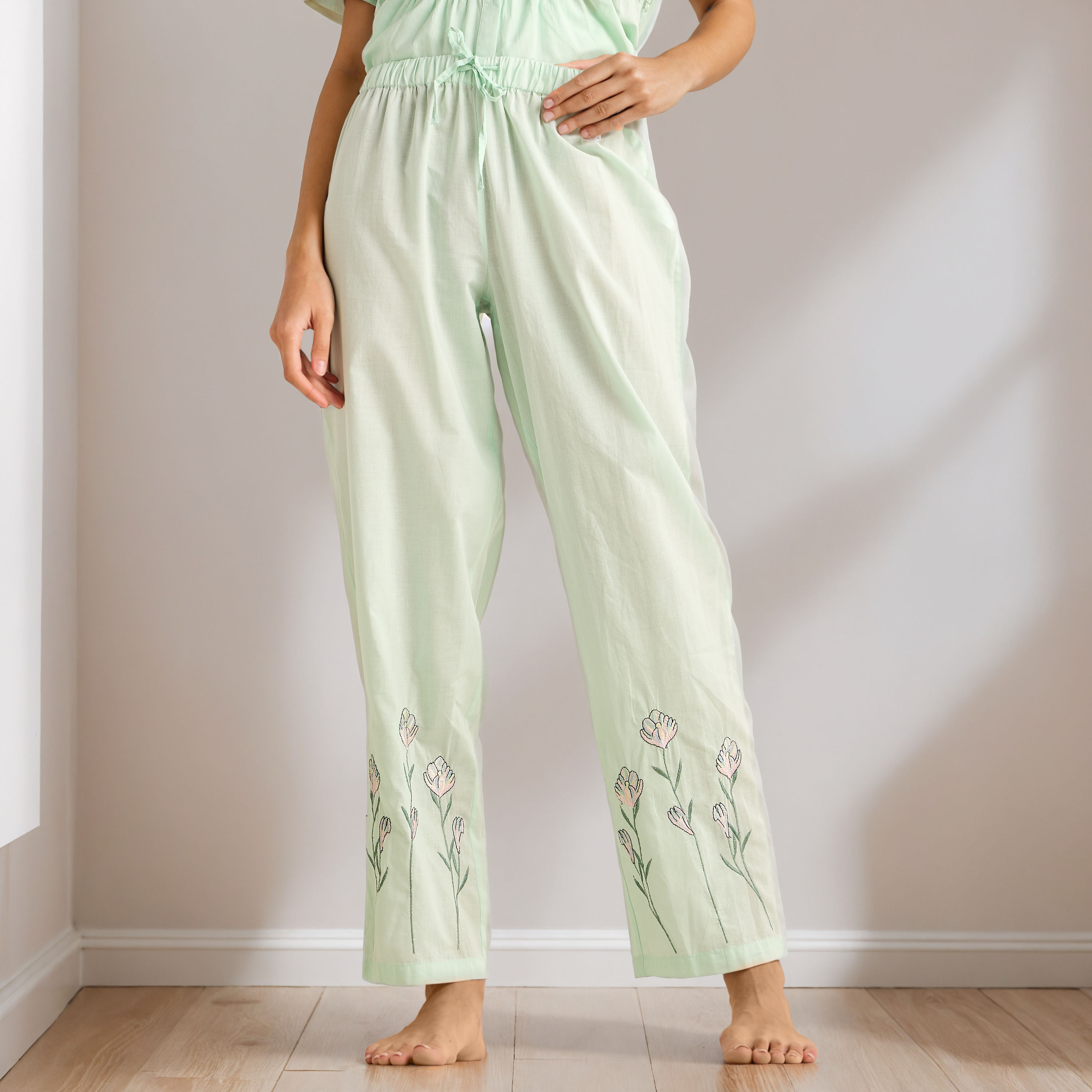Embroidered Pyjama Set-women-clothing-nightwear-pyjamas-longsets-image-4