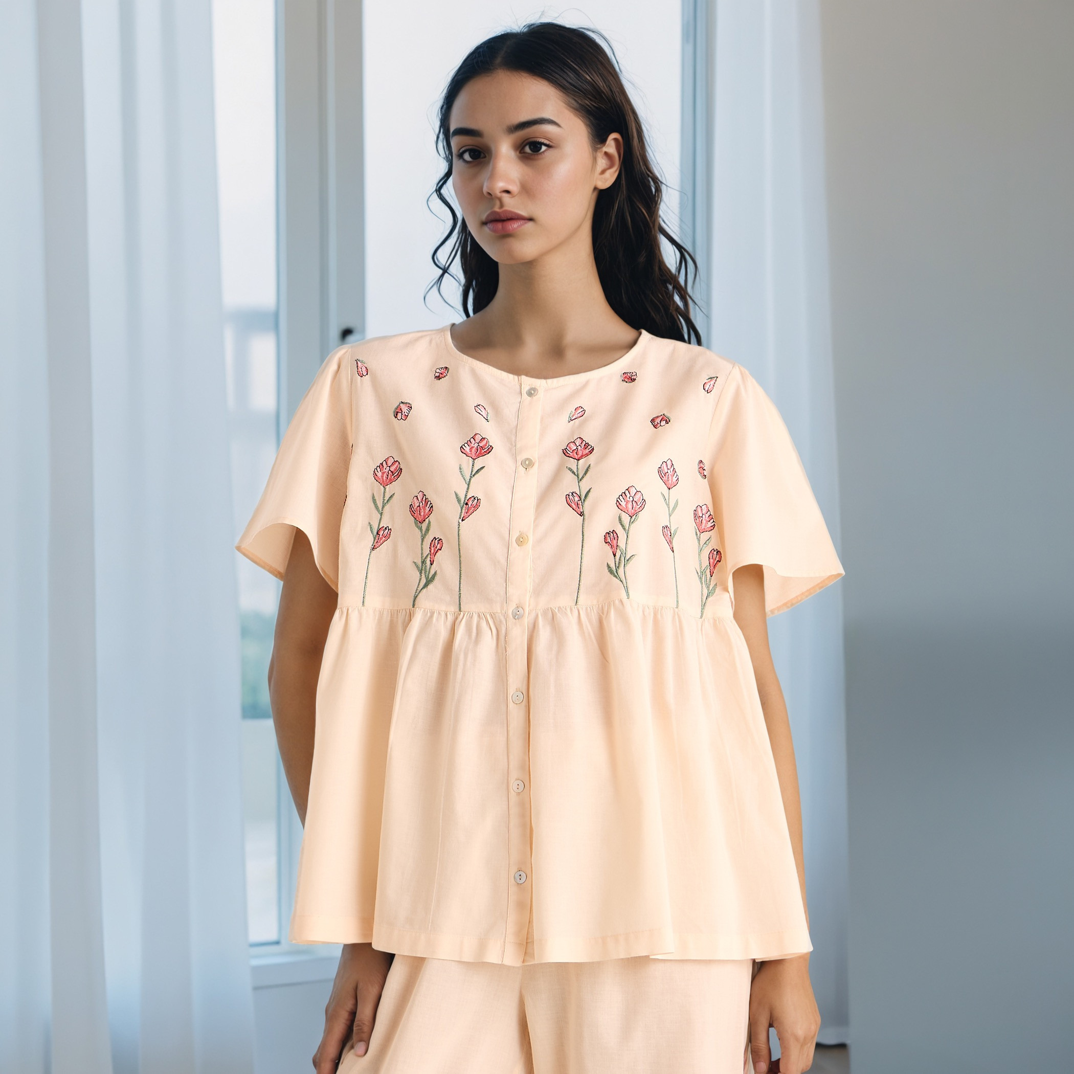 Embroidered Pyjama Set-women-clothing-nightwear-pyjamas-longsets-image-9