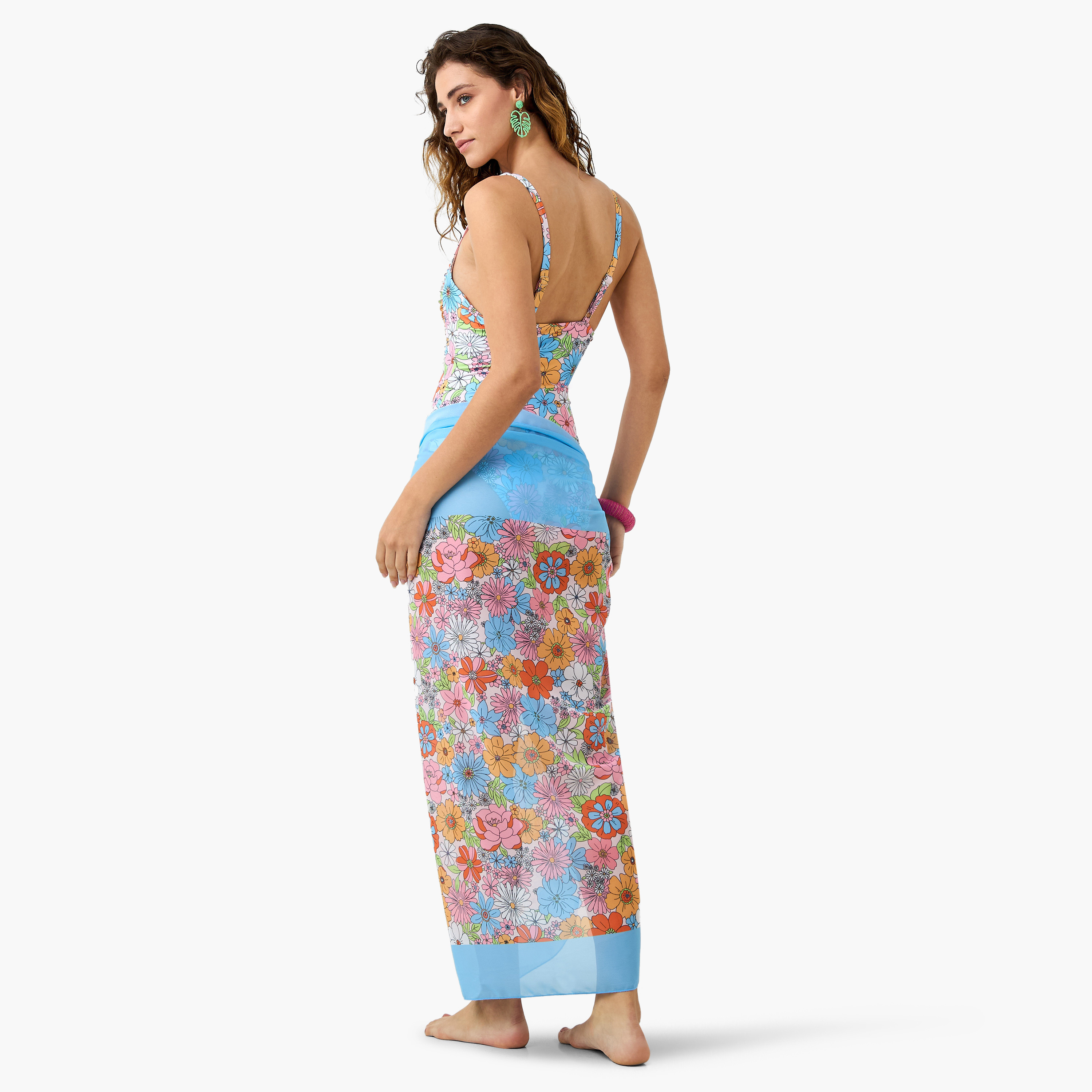 Floral Print Swimsuit with Sarong-women-clothing-swimandbeach-swimsuits-image-2