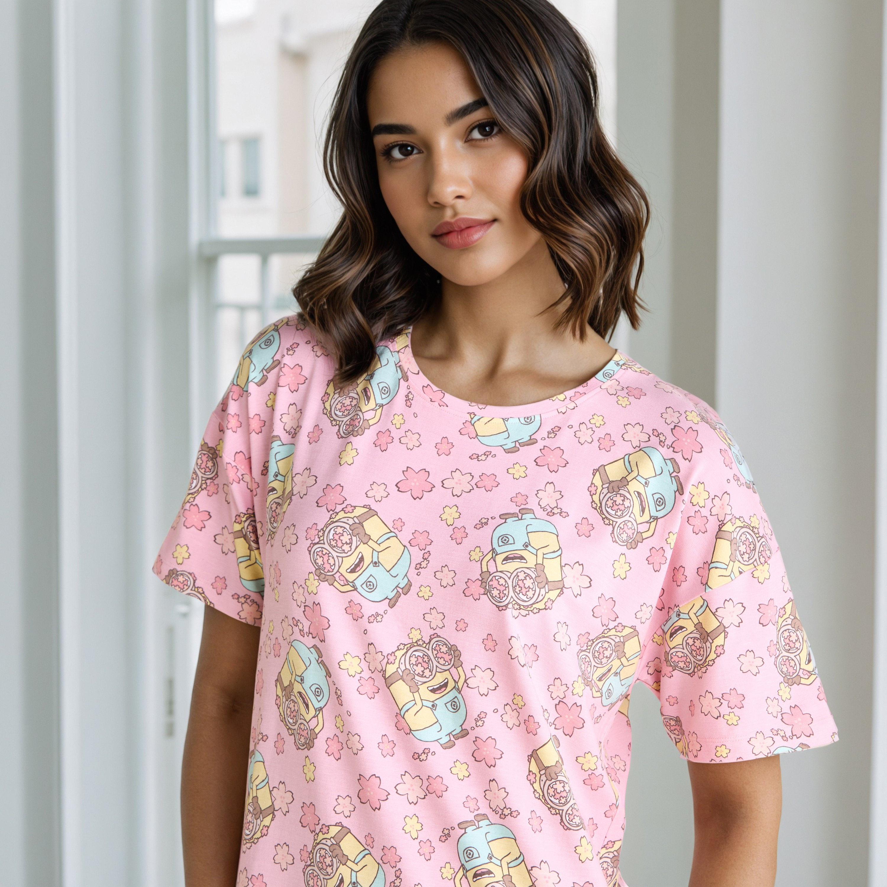All-Over Minions Print Sleepshirt-women-clothing-nightwear-nighties-image-4