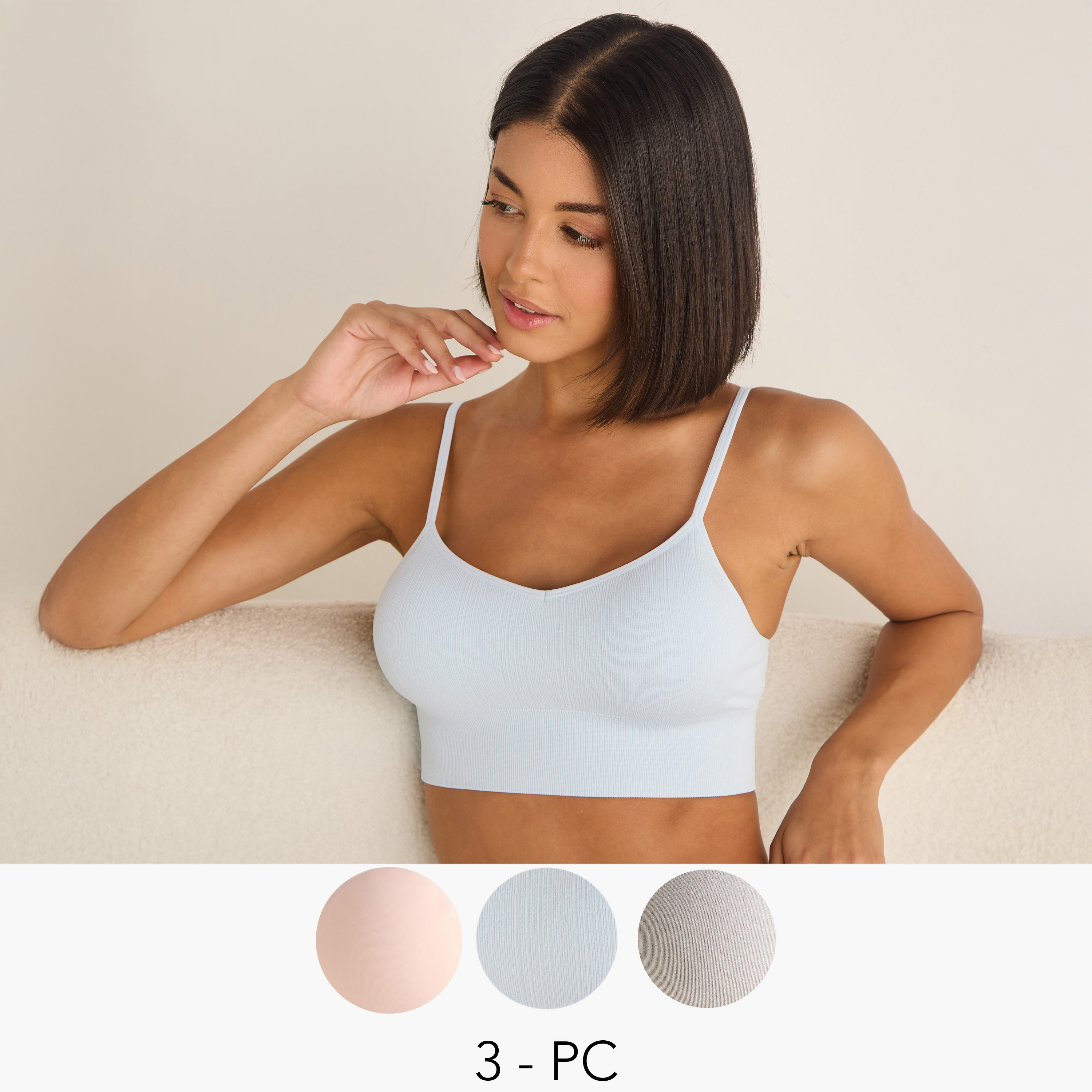 عبوة 3 قطع - صدريّة براليت دون خياطة-women-clothing-lingerie-bras-image-1