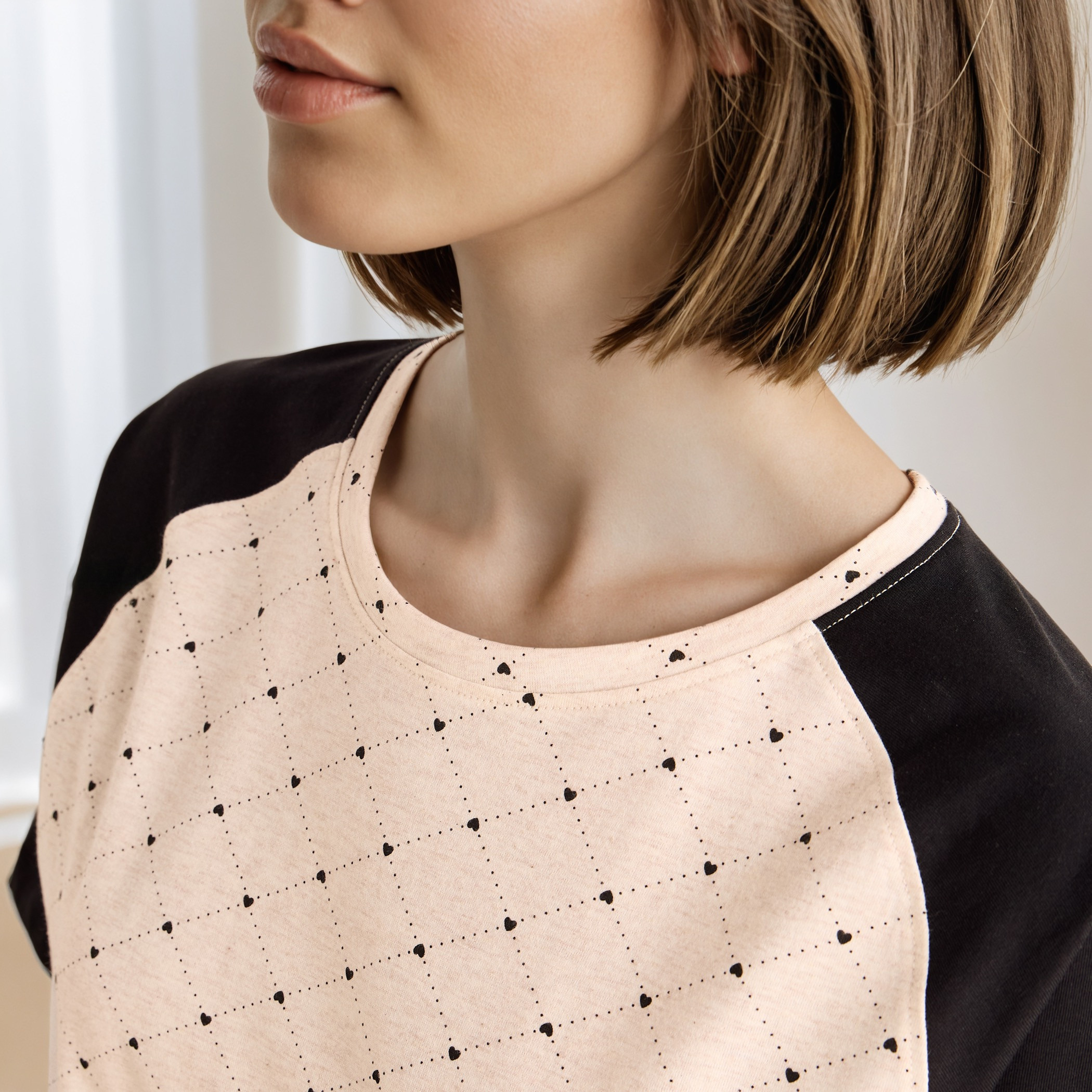 طقم بيجاما قطن بطبعات-women-clothing-nightwear-pyjamas-longsets-image-5