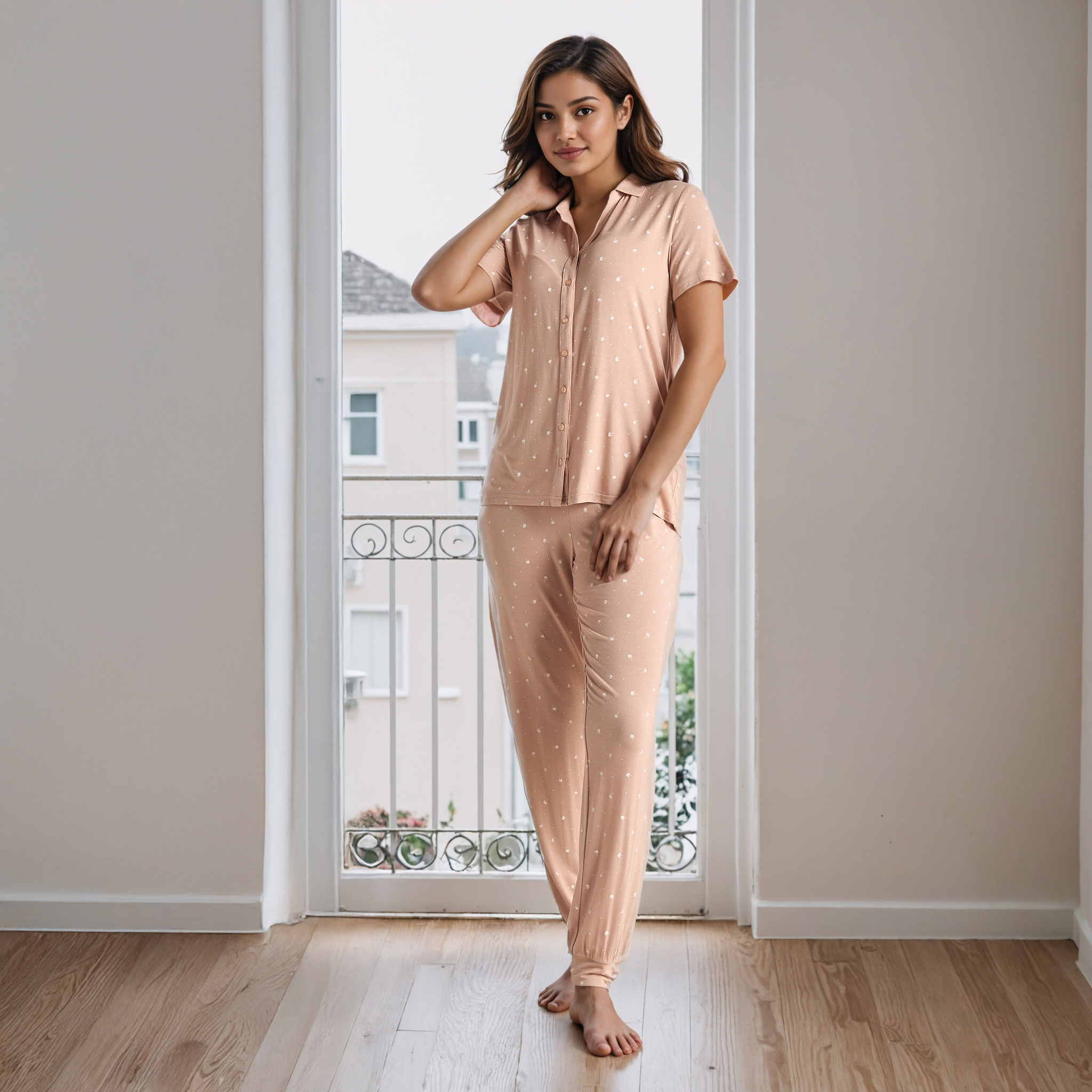 Printed Modal Pyjama Set-women-clothing-nightwear-pyjamas-longsets-image-1
