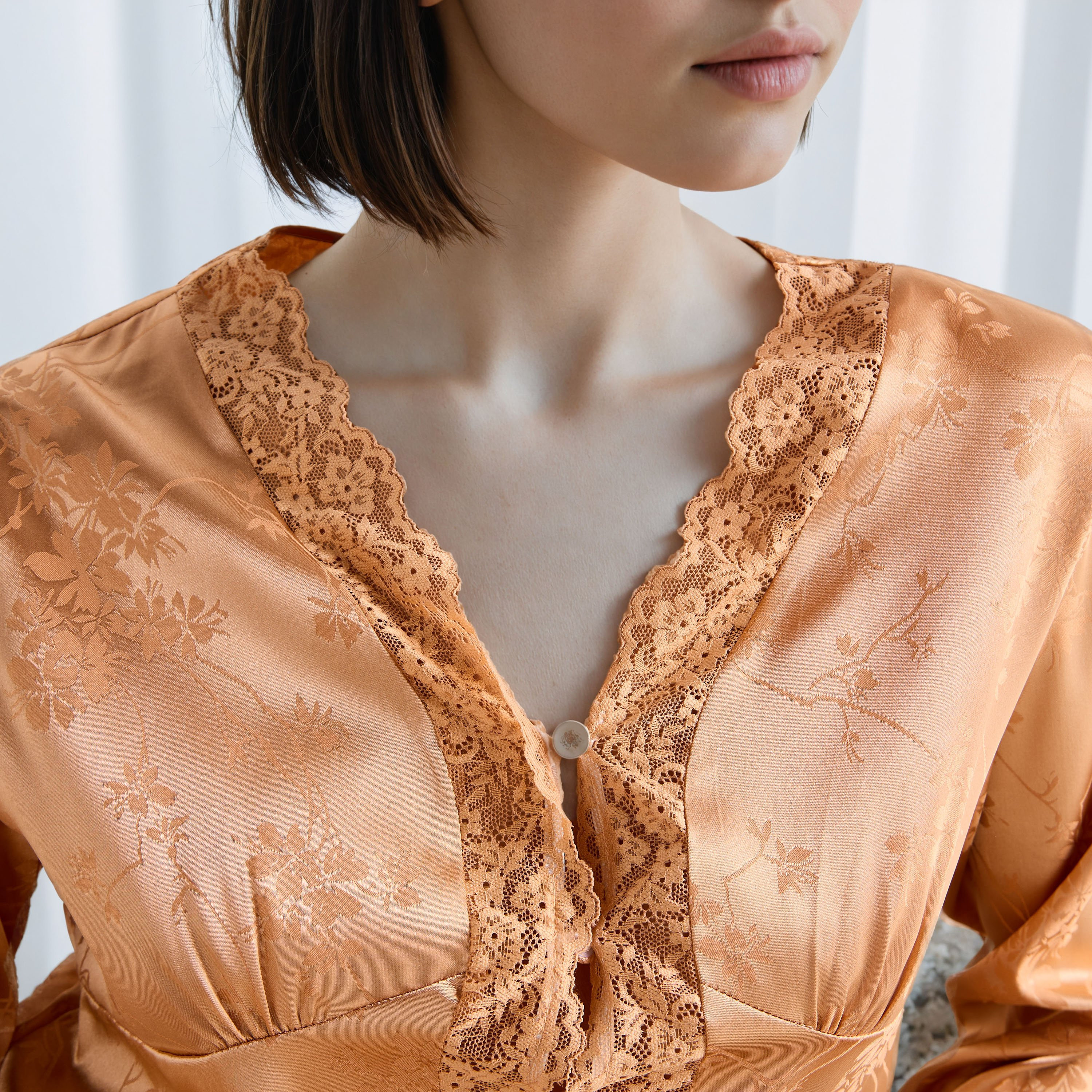 Lace Trim Jacquard Viscose Pyjama Set-women-clothing-nightwear-pyjamas-longsets-image-5