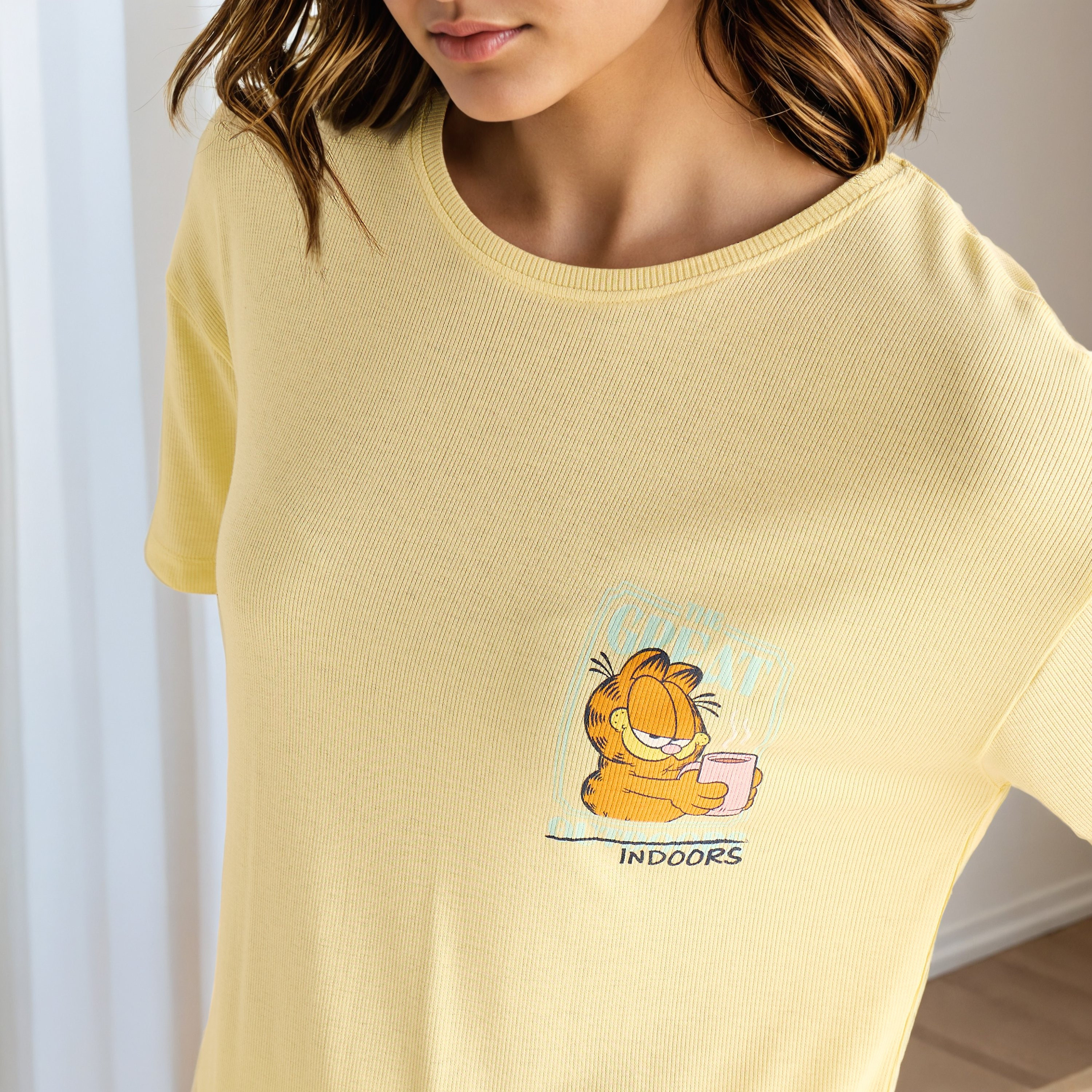 طقم شورت قطن بطبعات-women-clothing-nightwear-pyjamas-shortsets-image-2