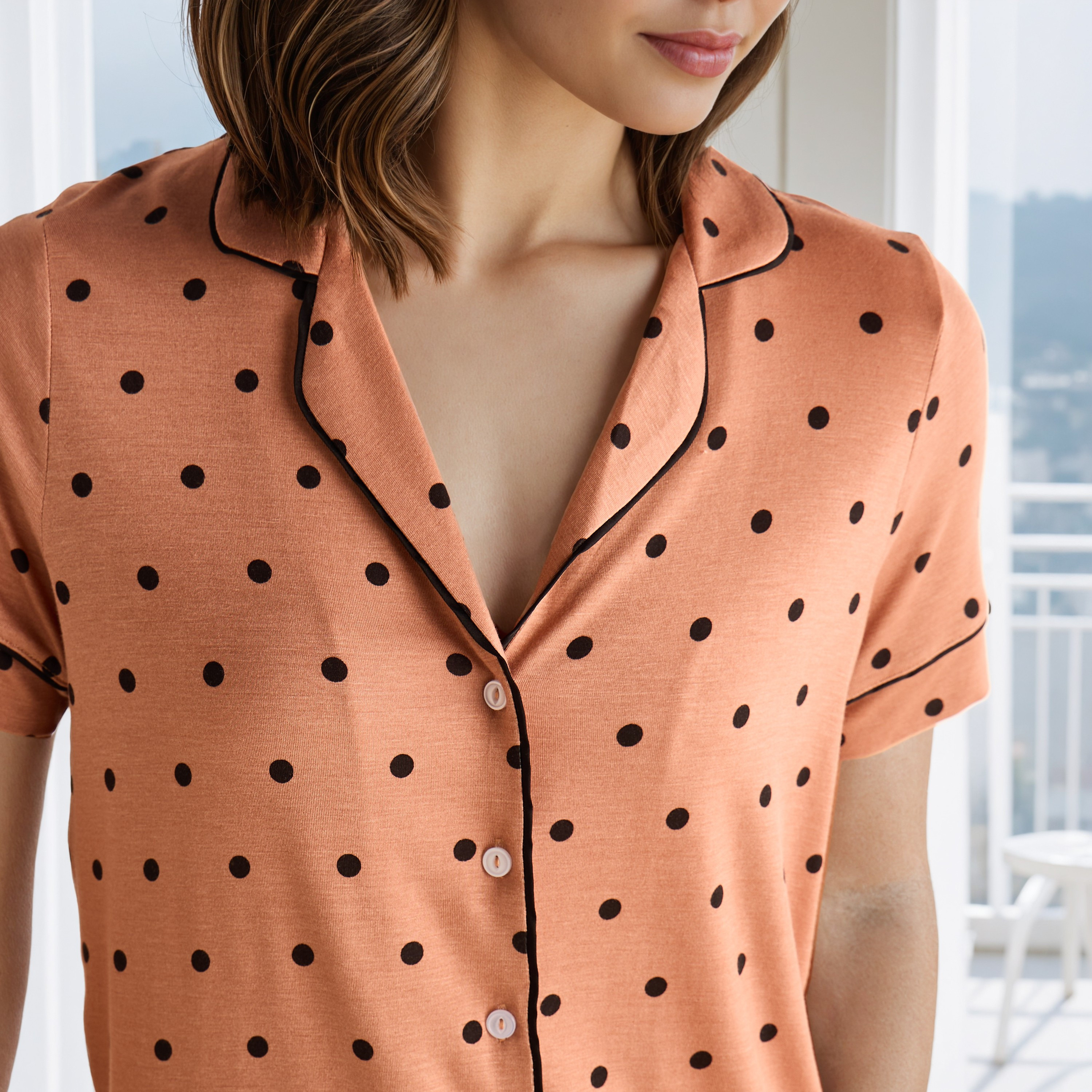 طقم بيجاما قميص وبنطلون-women-clothing-nightwear-pyjamas-longsets-image-5