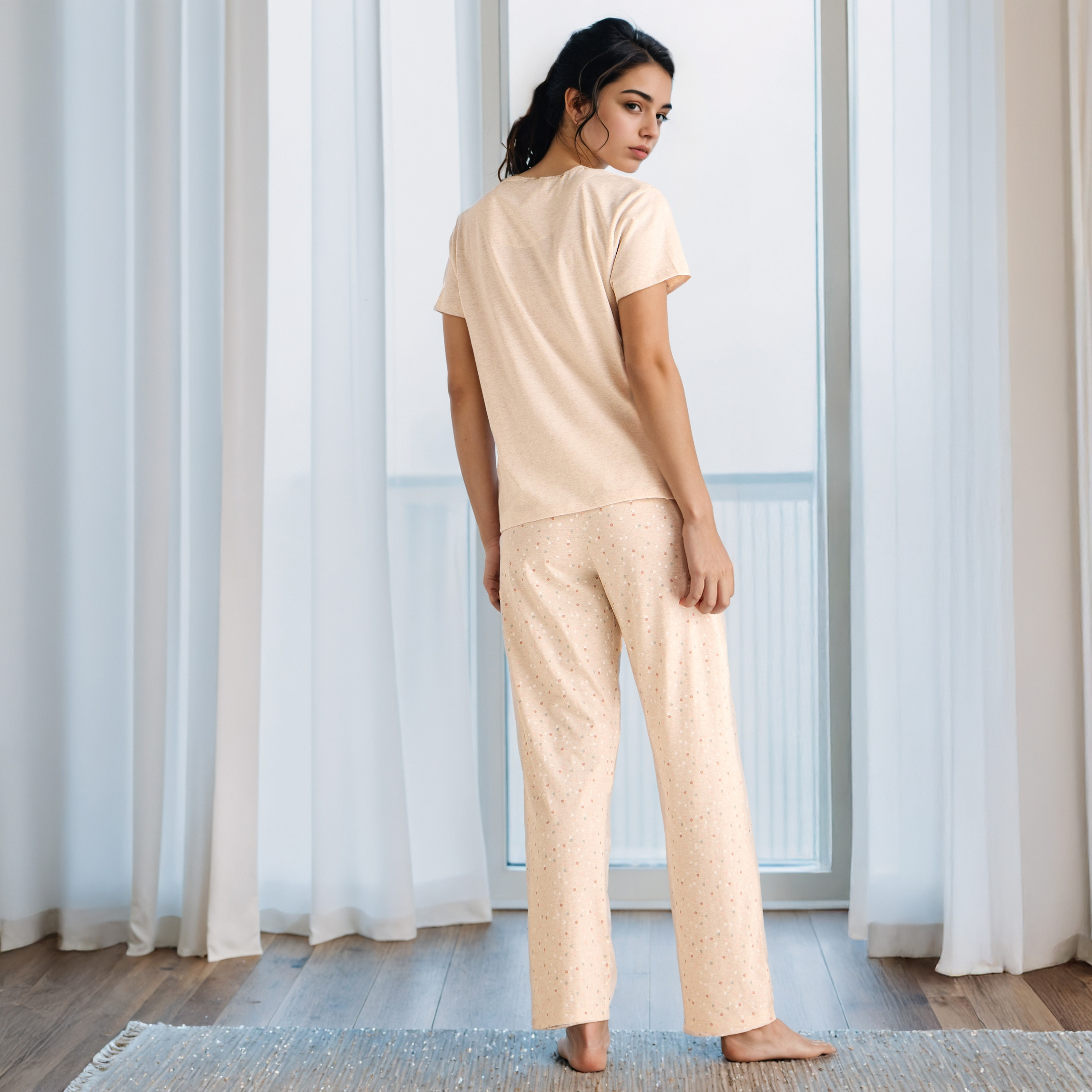 طقم بيجاما بطبعات-women-clothing-nightwear-pyjamas-longsets-image-2