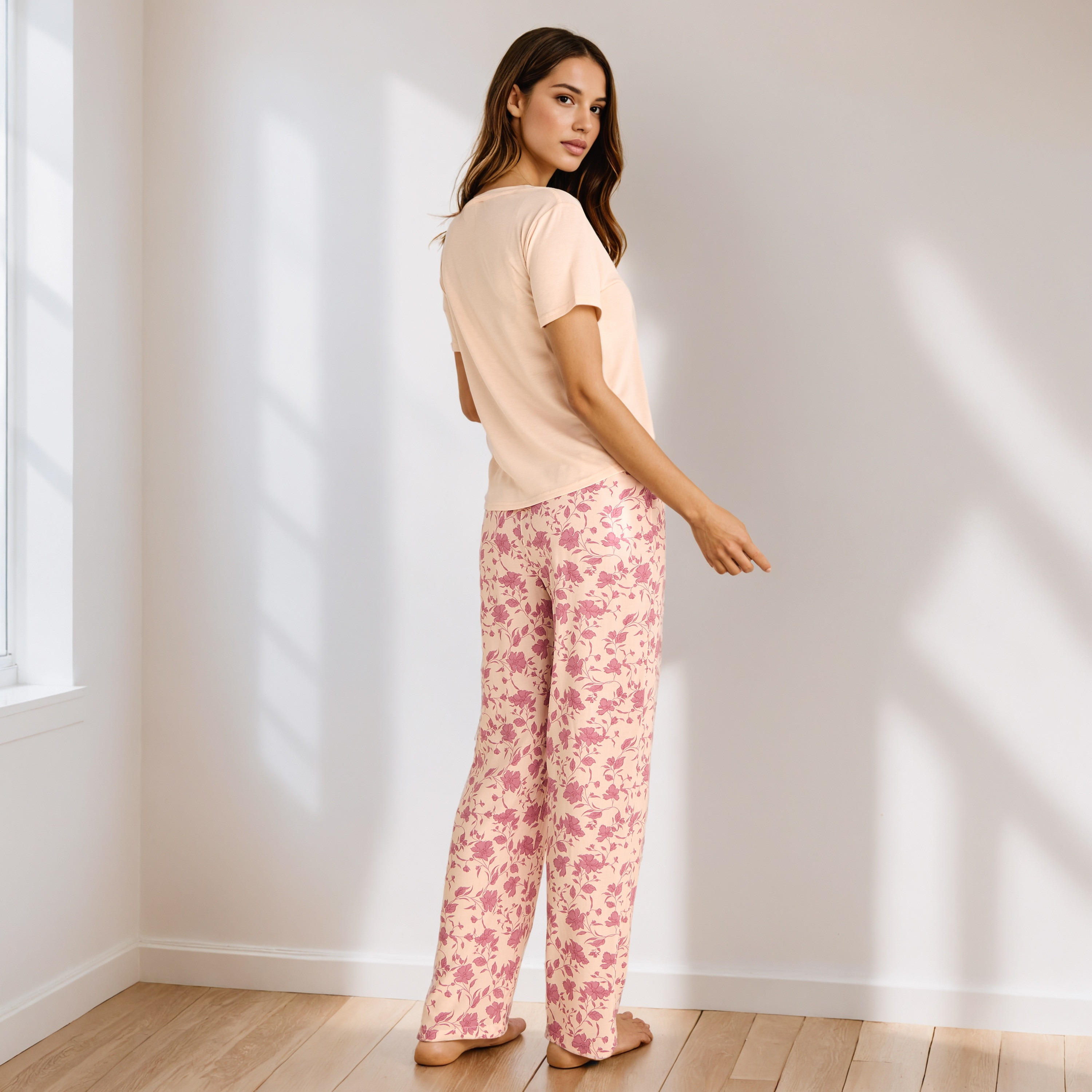Floral Print Viscose Pyjama Set-women-clothing-nightwear-pyjamas-longsets-image-3
