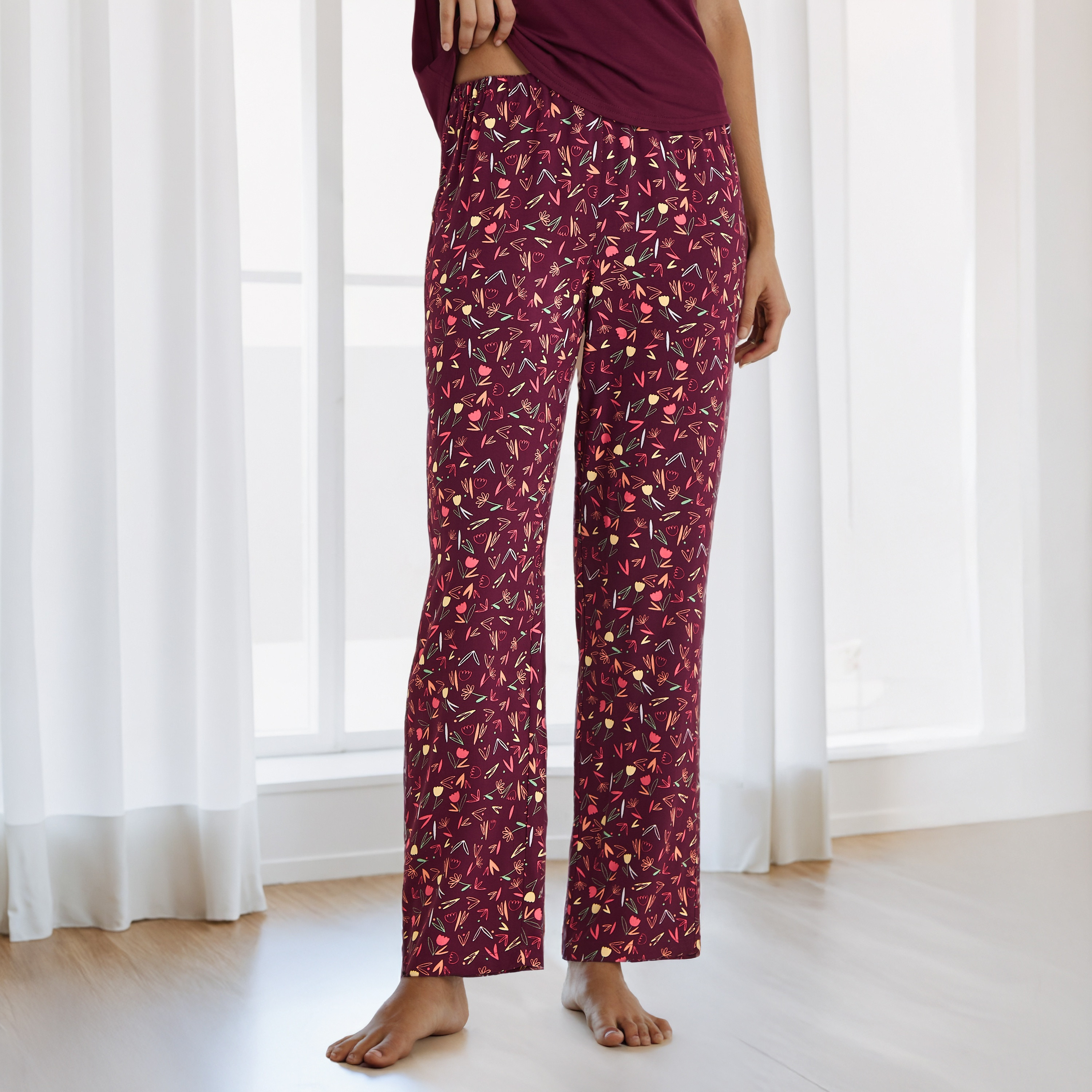 Floral Print Viscose Pyjama Set-women-clothing-nightwear-pyjamas-longsets-image-16