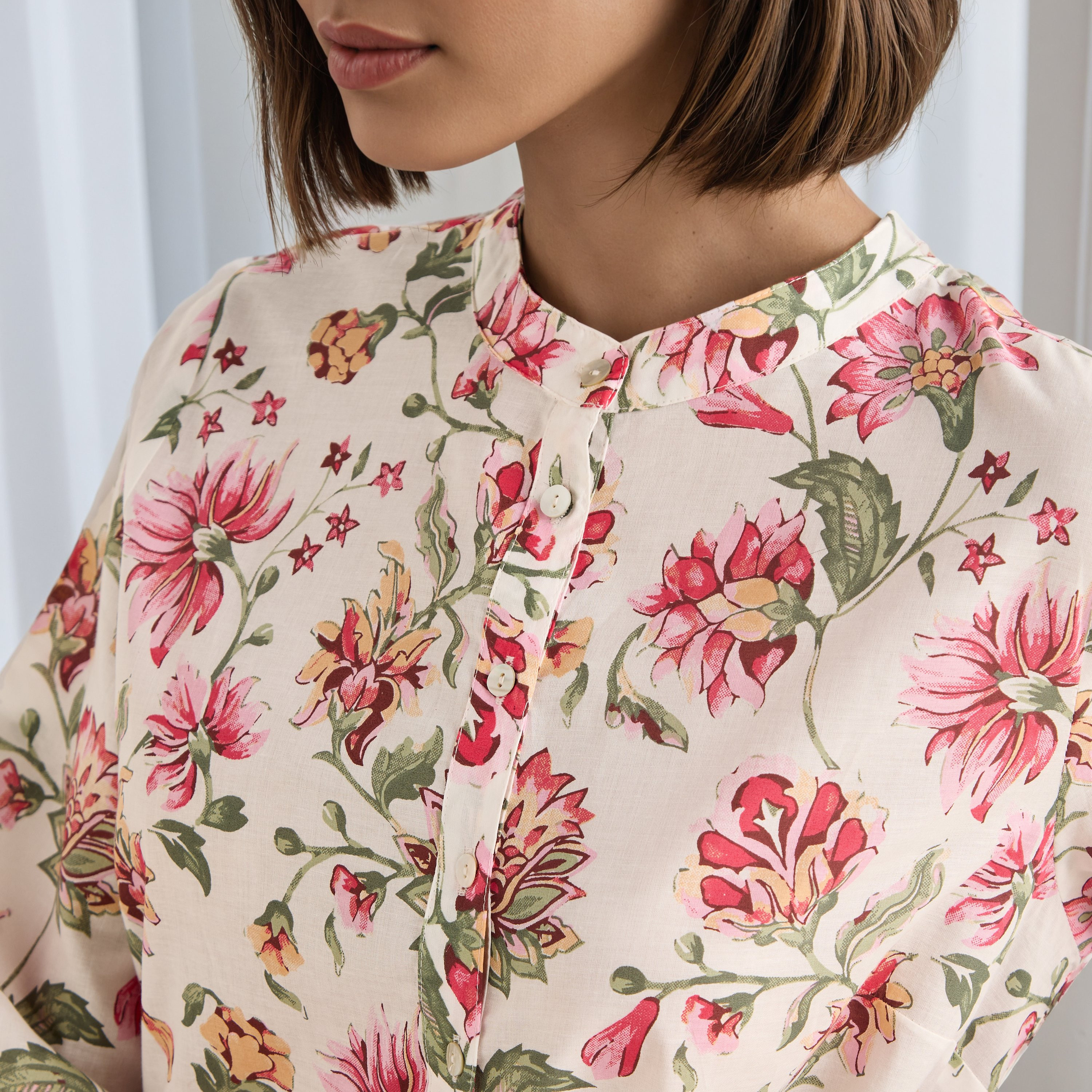 ثوب نوم قطن بطبعات زهرية-women-clothing-nightwear-nighties-image-3