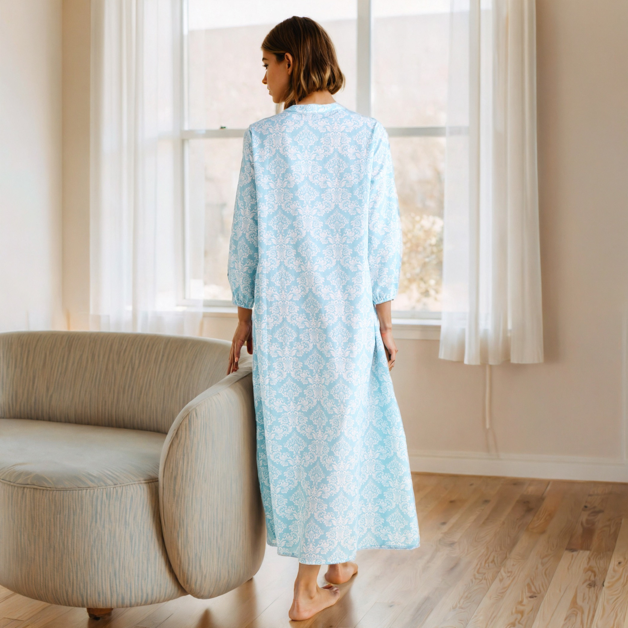Printed Cotton Night Gown-women-clothing-nightwear-nighties-image-2