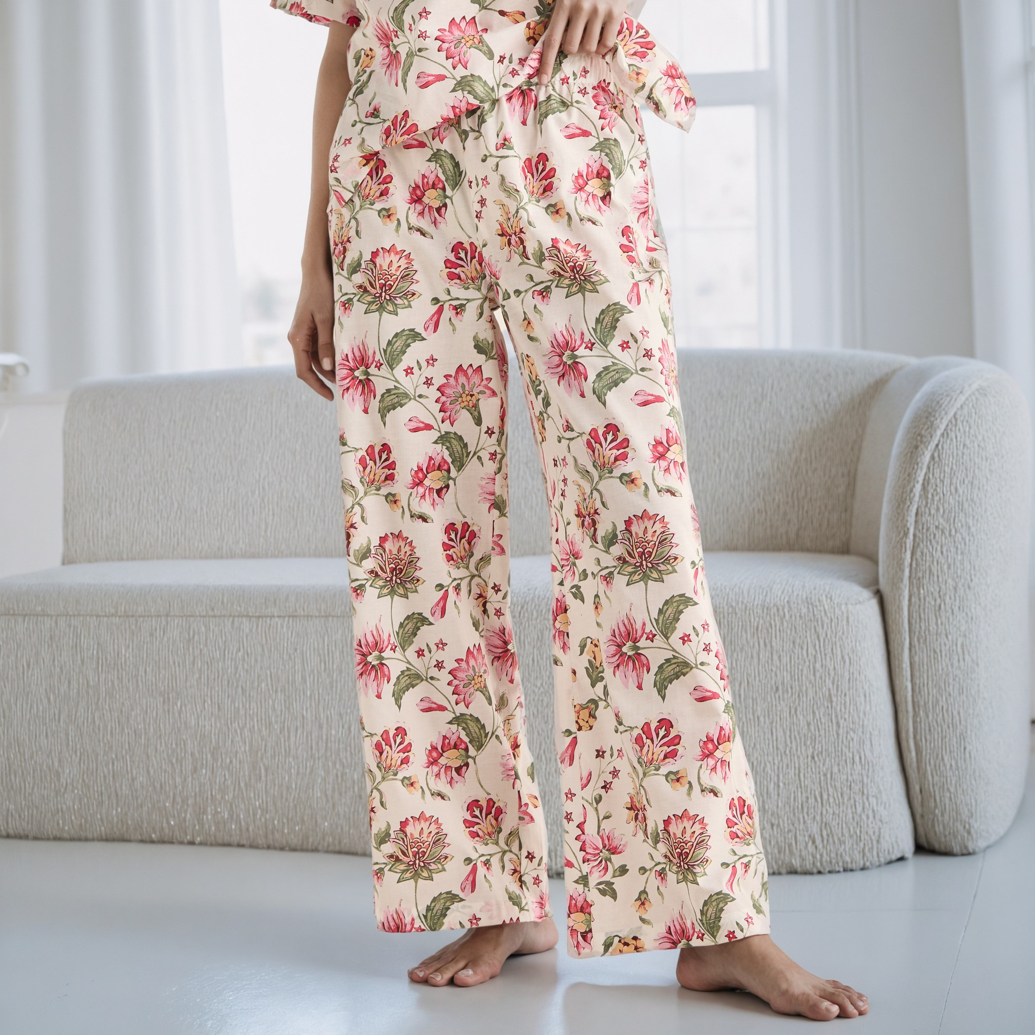 Floral Print Cotton Pyjama Set-women-clothing-nightwear-pyjamas-longsets-image-4