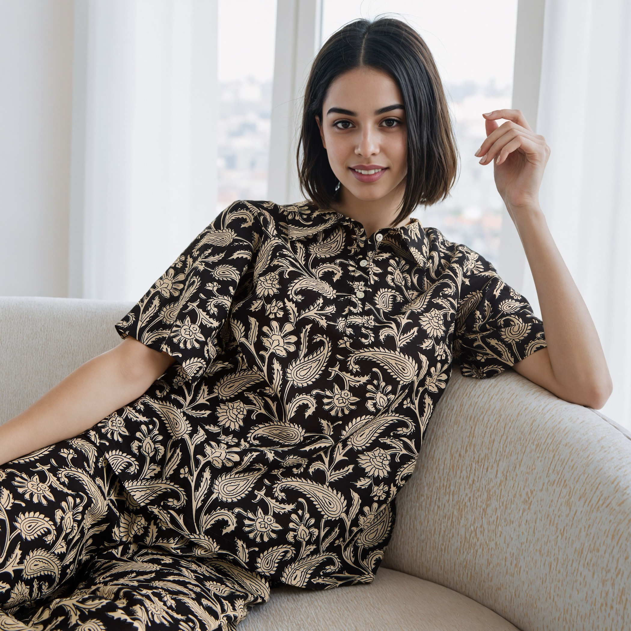 Printed Cotton Pyjama Set-women-clothing-nightwear-pyjamas-longsets-image-2
