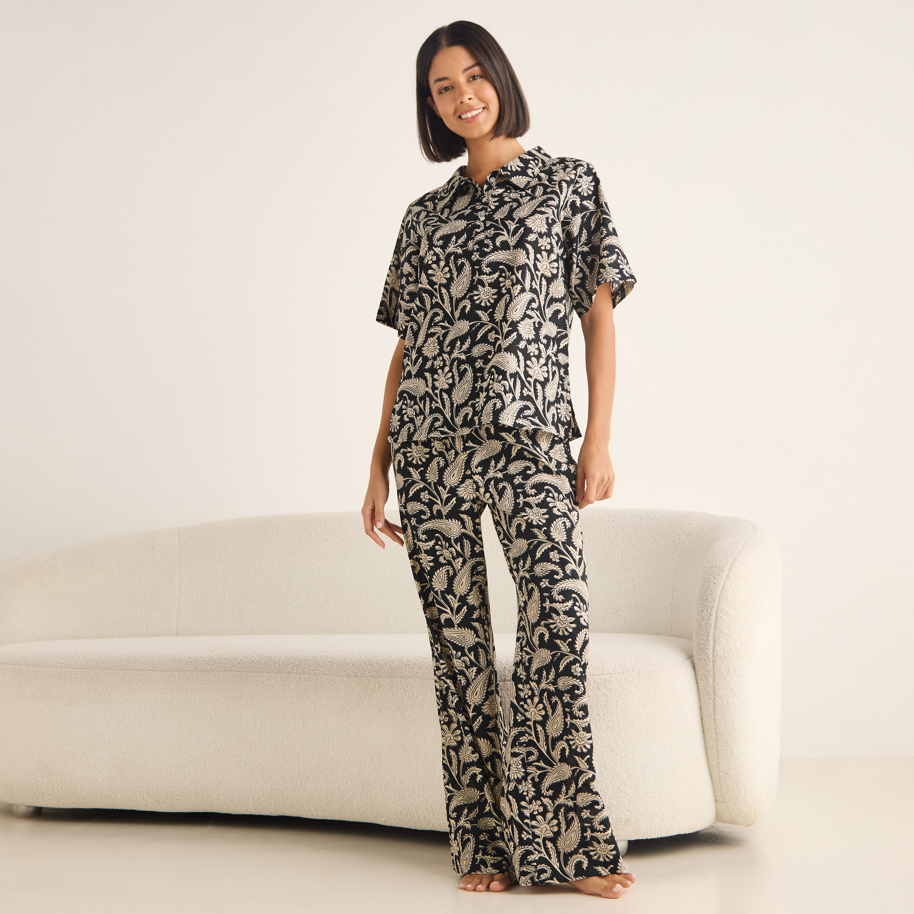Printed Cotton Pyjama Set-women-clothing-nightwear-pyjamas-longsets-image-1