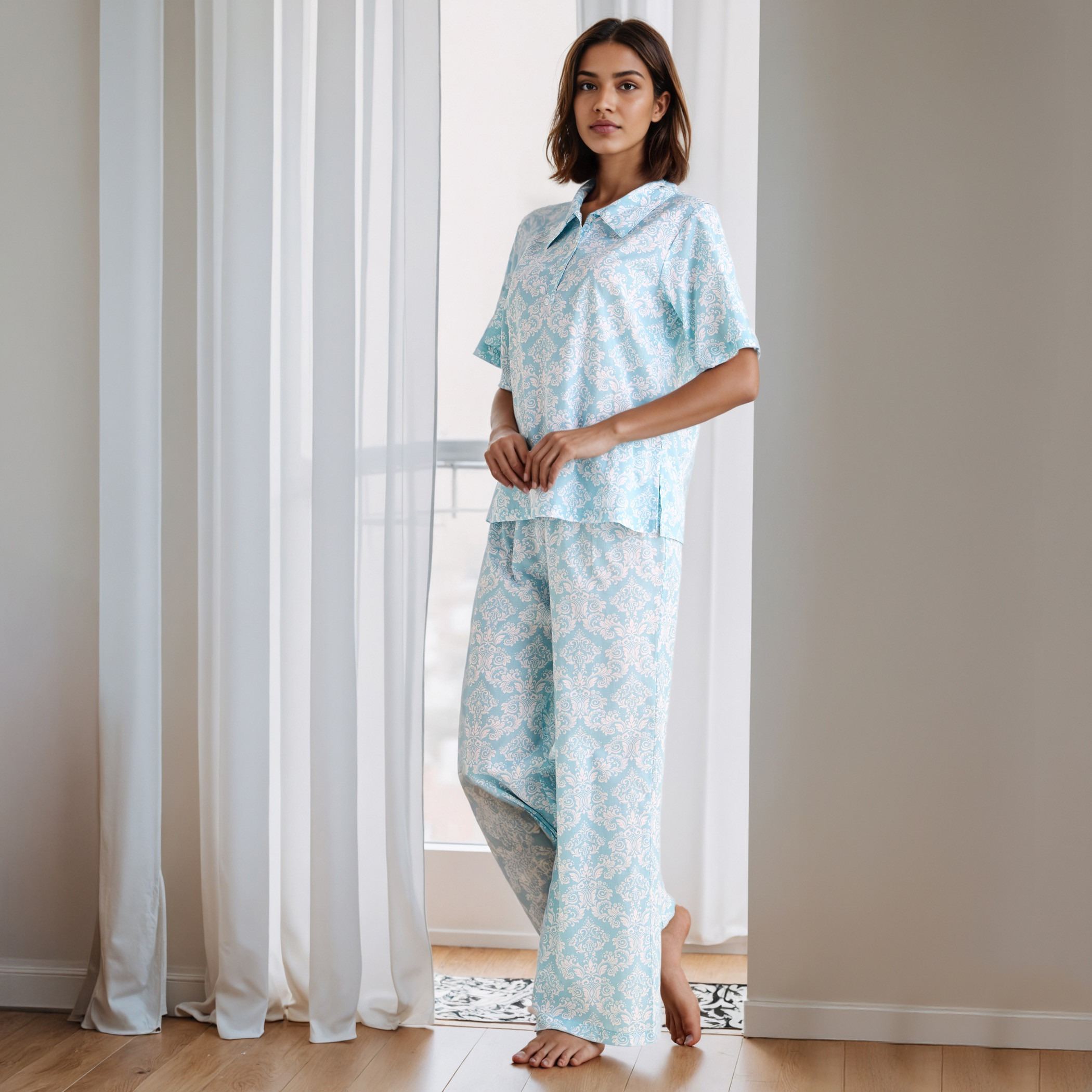 Printed Cotton Pyjama Set-women-clothing-nightwear-pyjamas-longsets-image-1