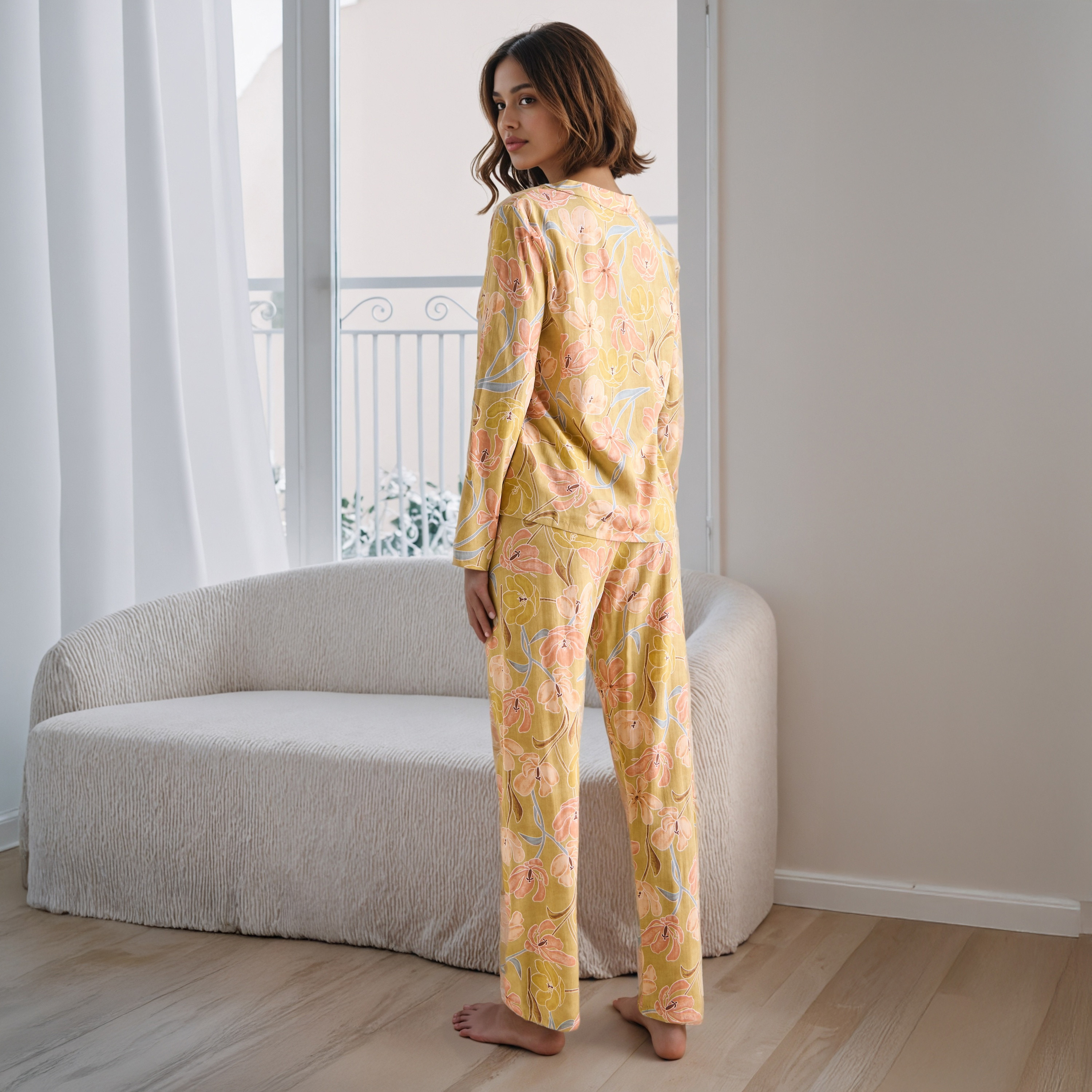 طقم بيجاما بطبعات-women-clothing-nightwear-pyjamas-longsets-image-3