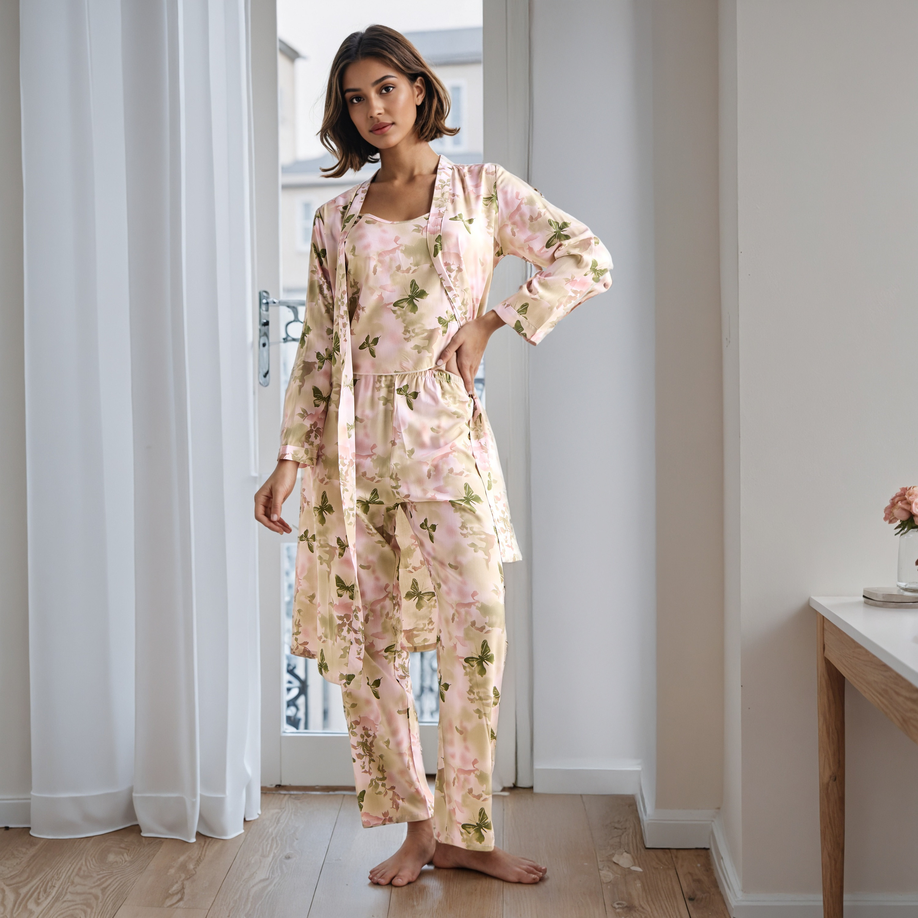 All-Over Print Robe and Pyjama Set-women-clothing-nightwear-pyjamas-longsets-image-1