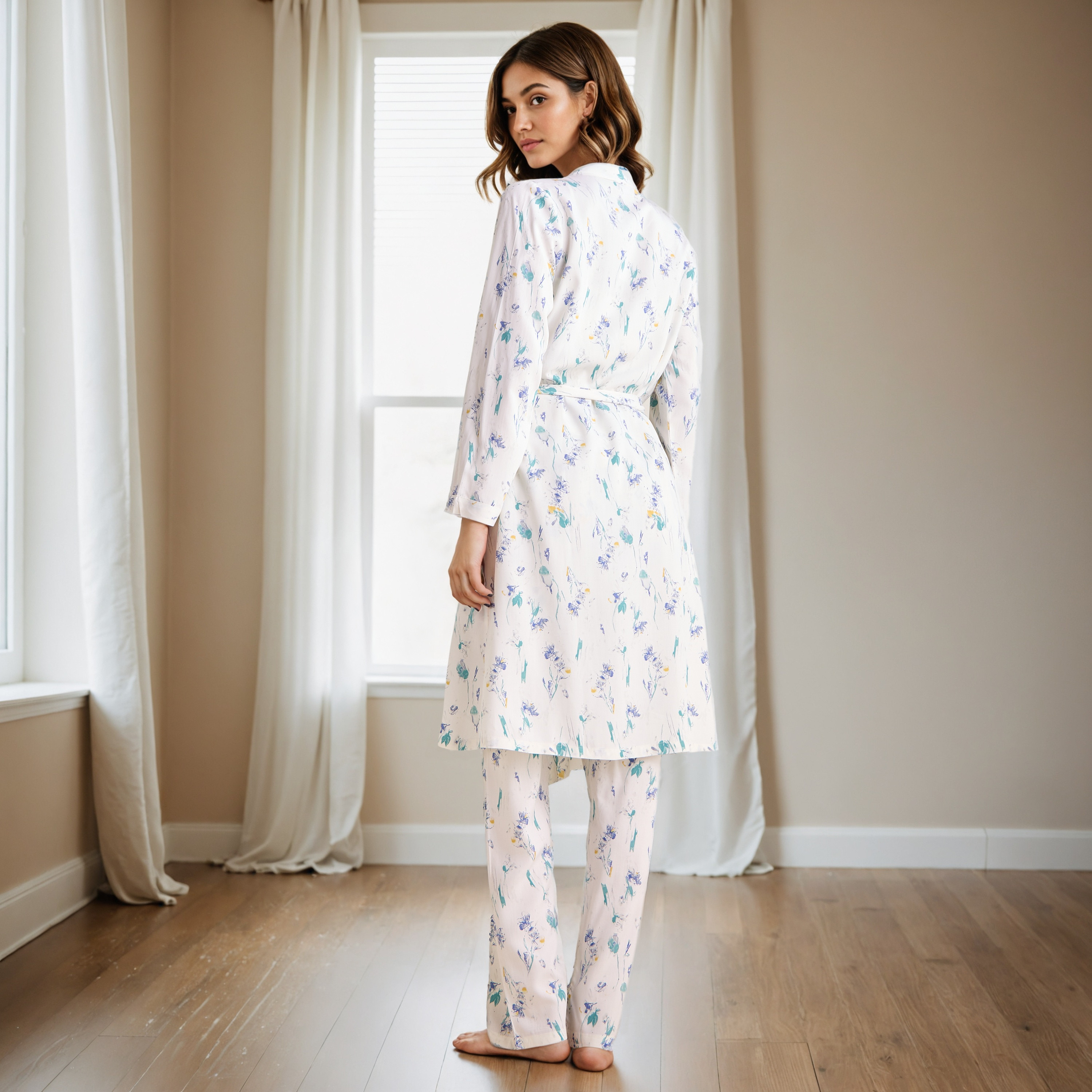 All-Over Print Robe and Pyjama Set-women-clothing-nightwear-pyjamas-longsets-image-2