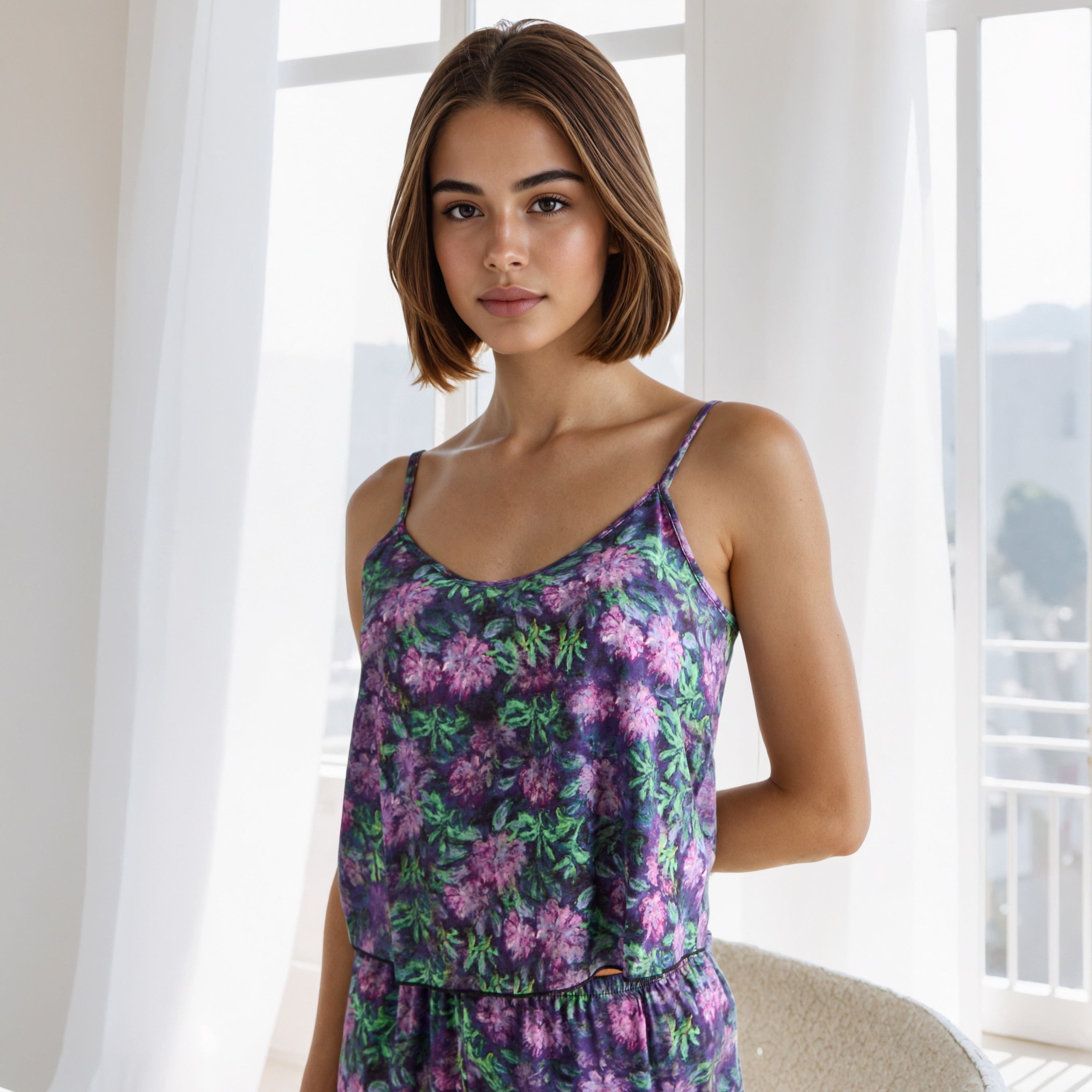 All-Over Floral Print Robe and Pyjama Set-women-clothing-nightwear-pyjamas-longsets-image-2