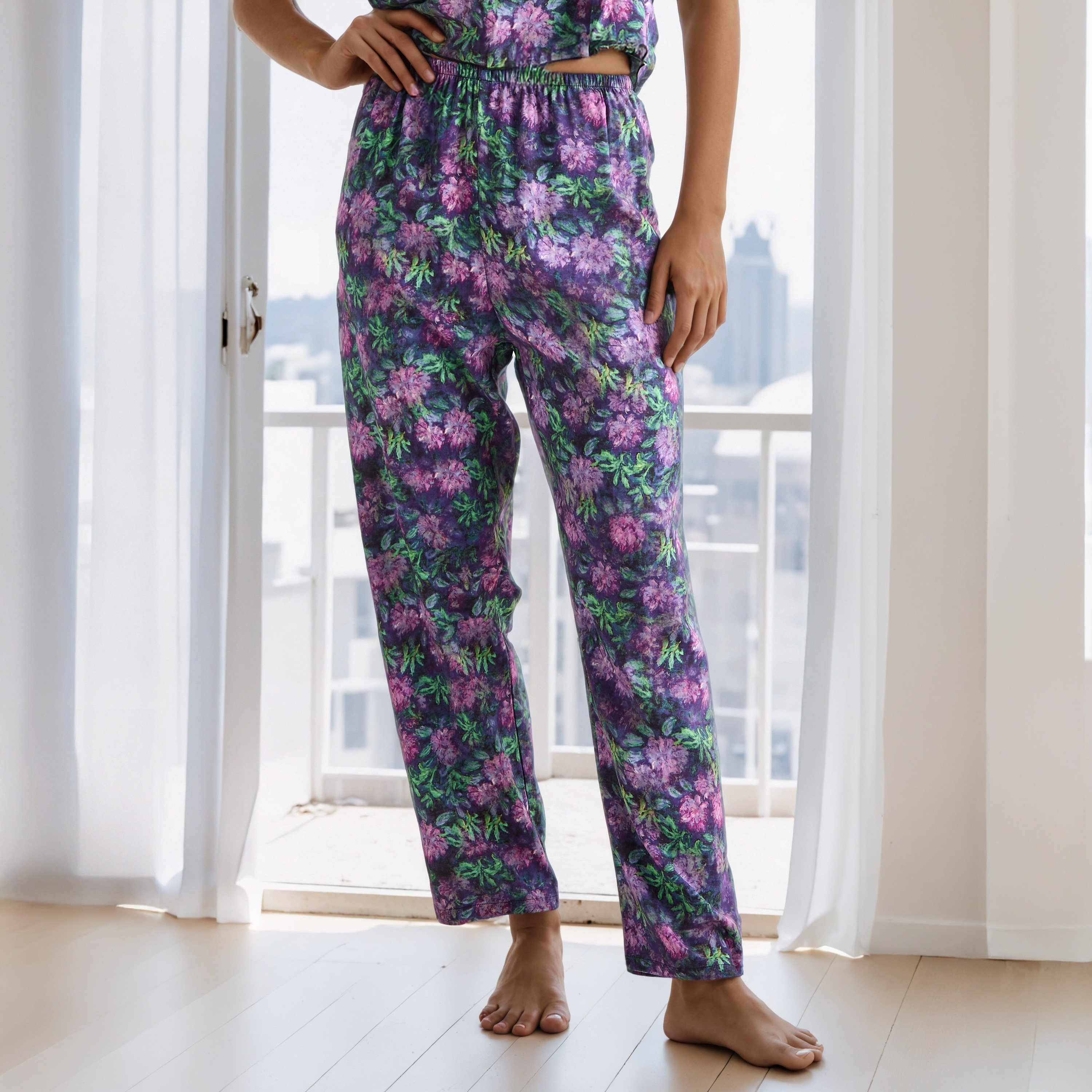 All-Over Floral Print Robe and Pyjama Set-women-clothing-nightwear-pyjamas-longsets-image-4