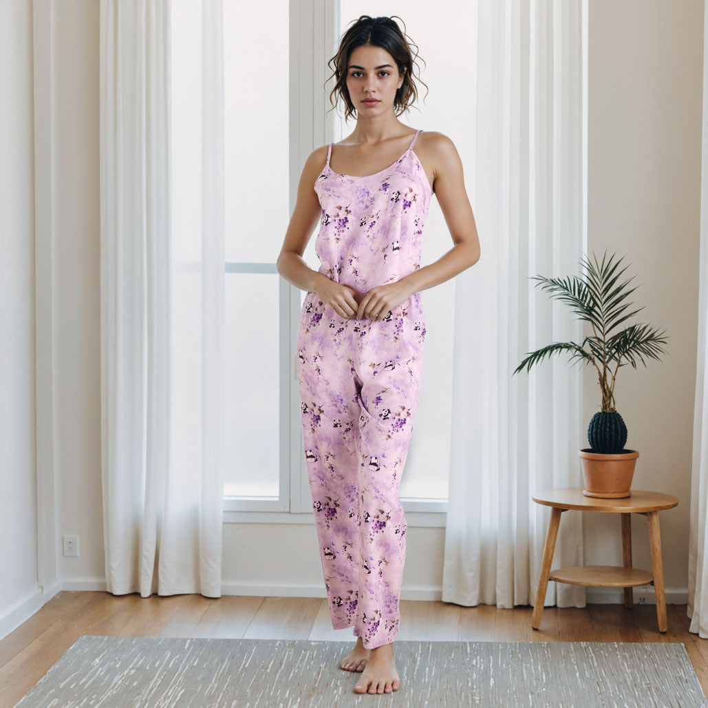 All-Over Print Robe and Pyjama Set-women-clothing-nightwear-pyjamas-longsets-image-5