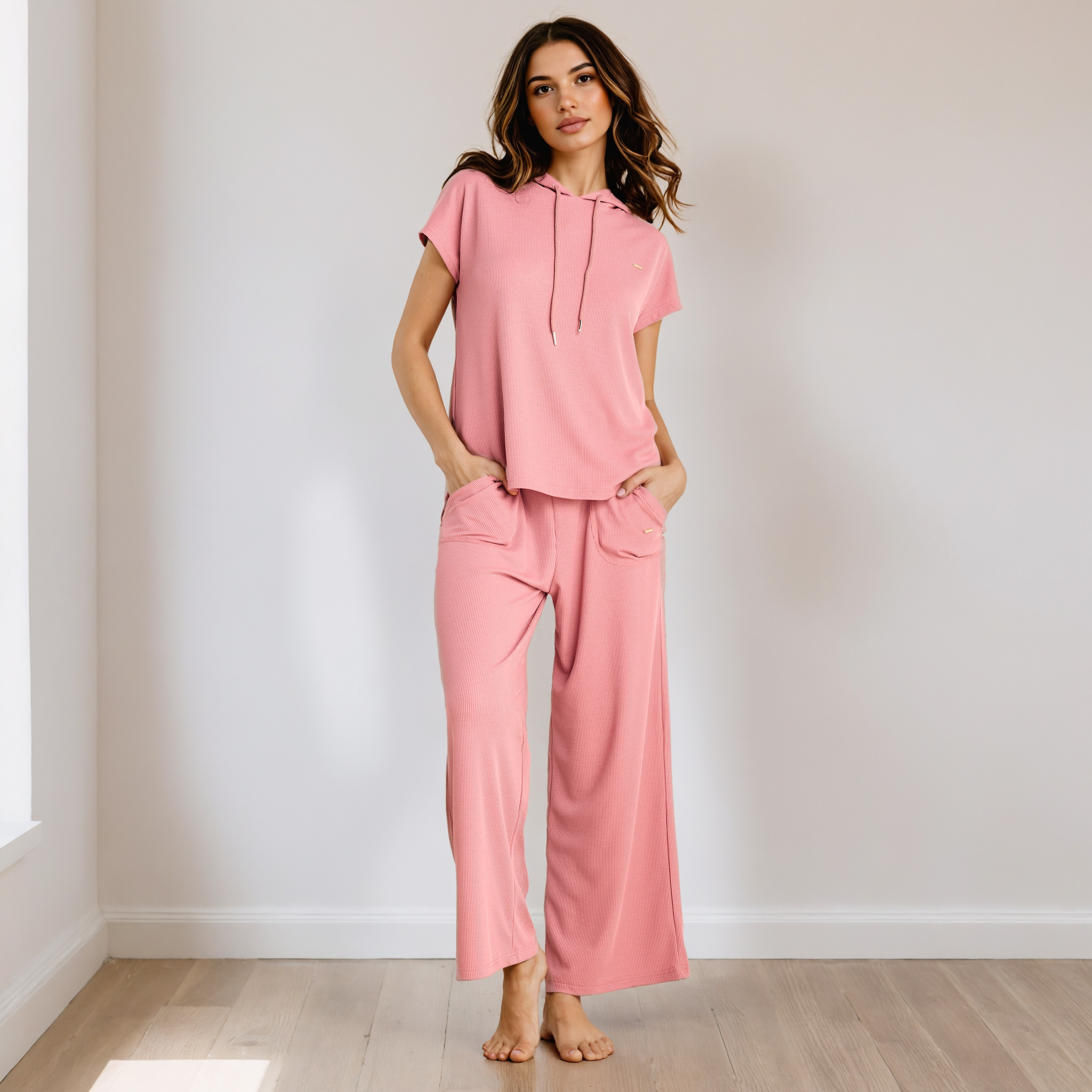 Textured Pyjama Set-women-clothing-nightwear-pyjamas-longsets-image-1