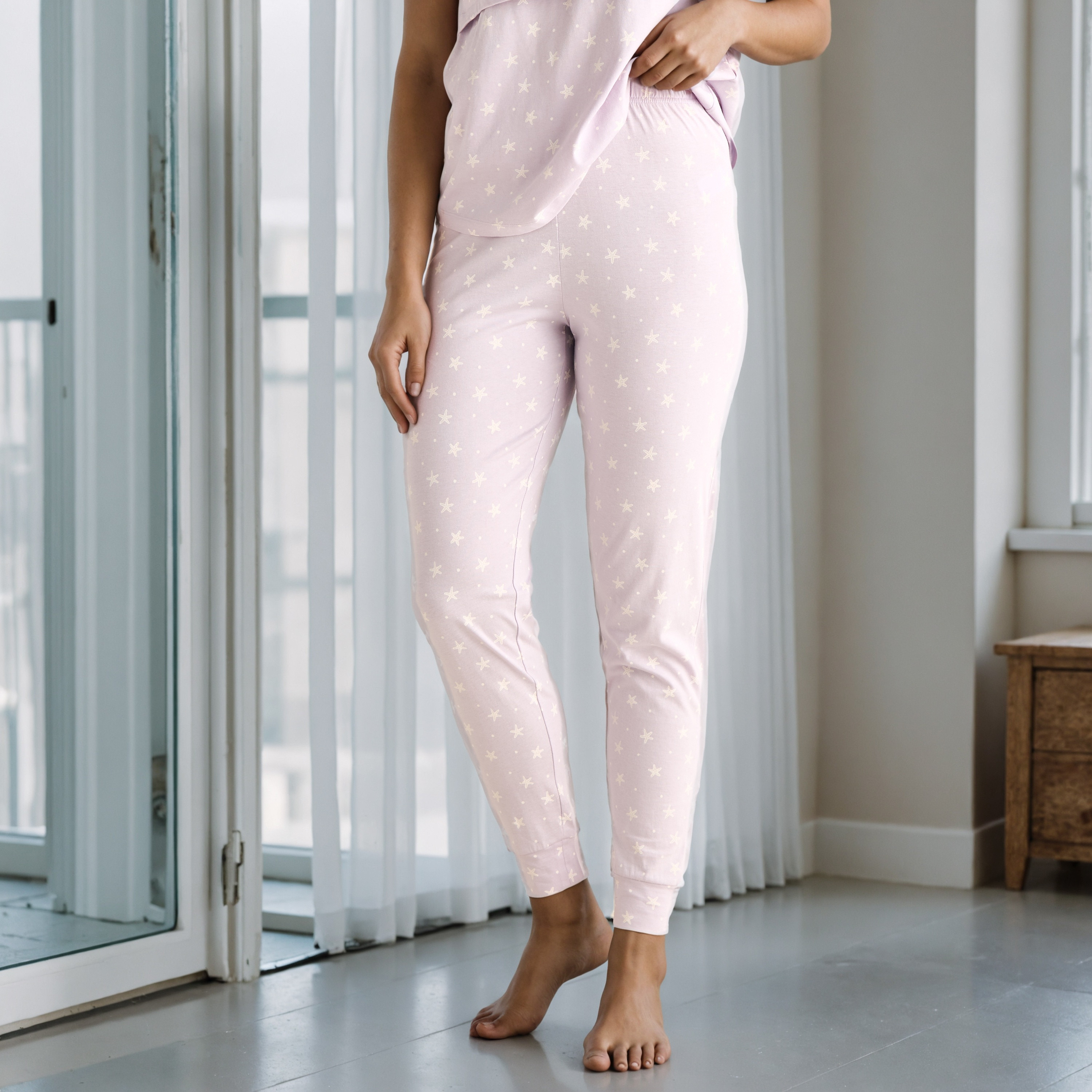 Printed Maternity Cotton Pyjama Set-women-clothing-maternity-nightwear-image-4
