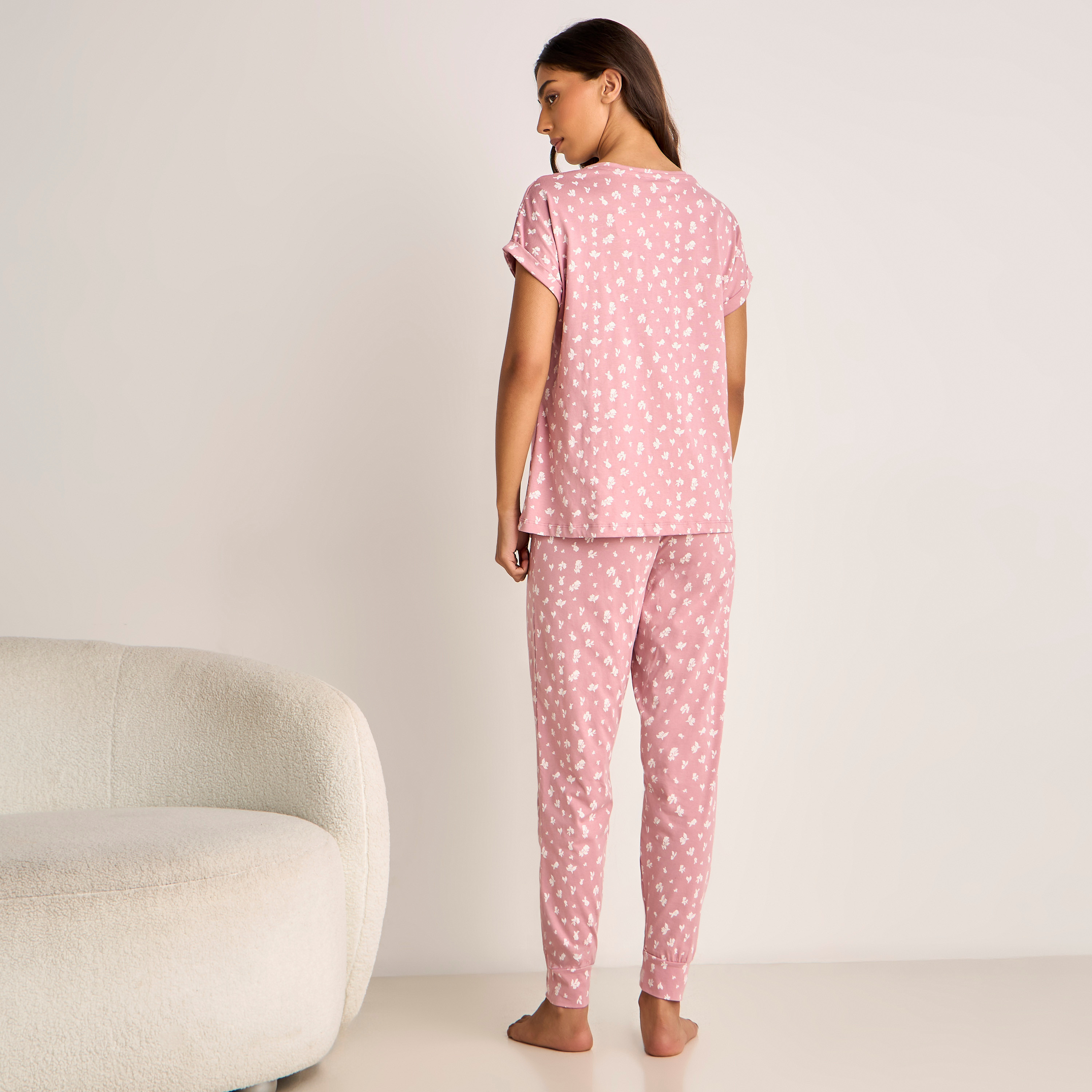 Floral Print Maternity Pyjama Set-women-clothing-nightwear-pyjamas-longsets-image-4