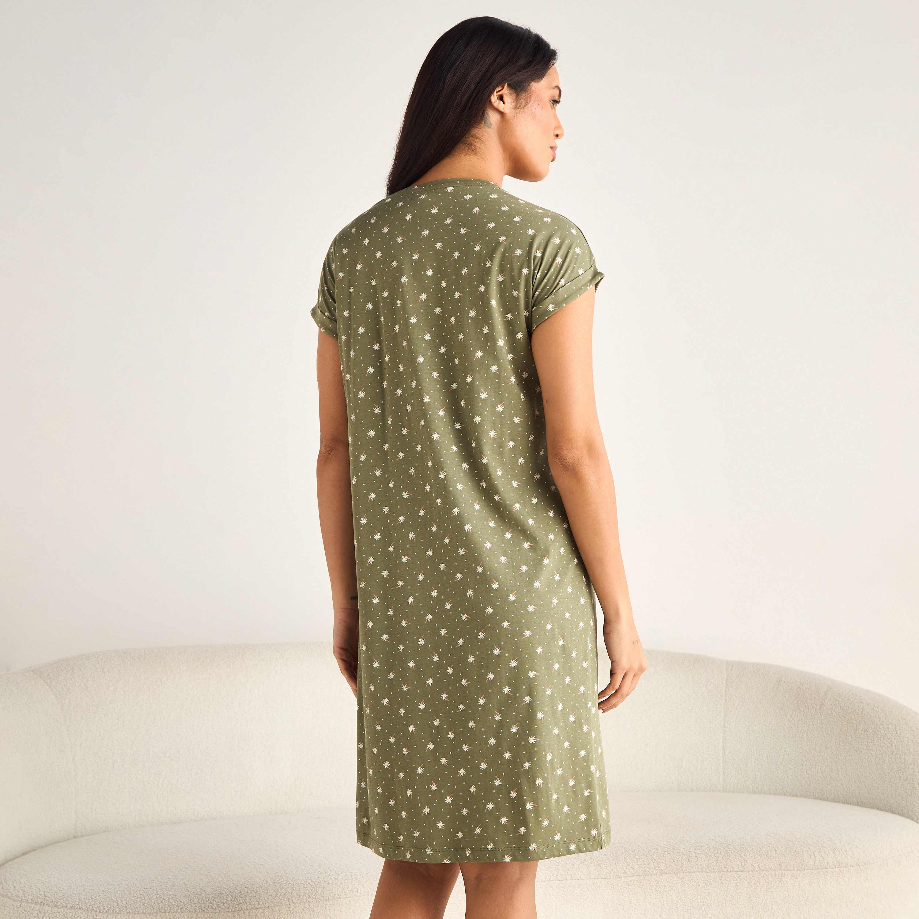 Printed Maternity Night Dress-women-clothing-maternity-nightwear-image-2