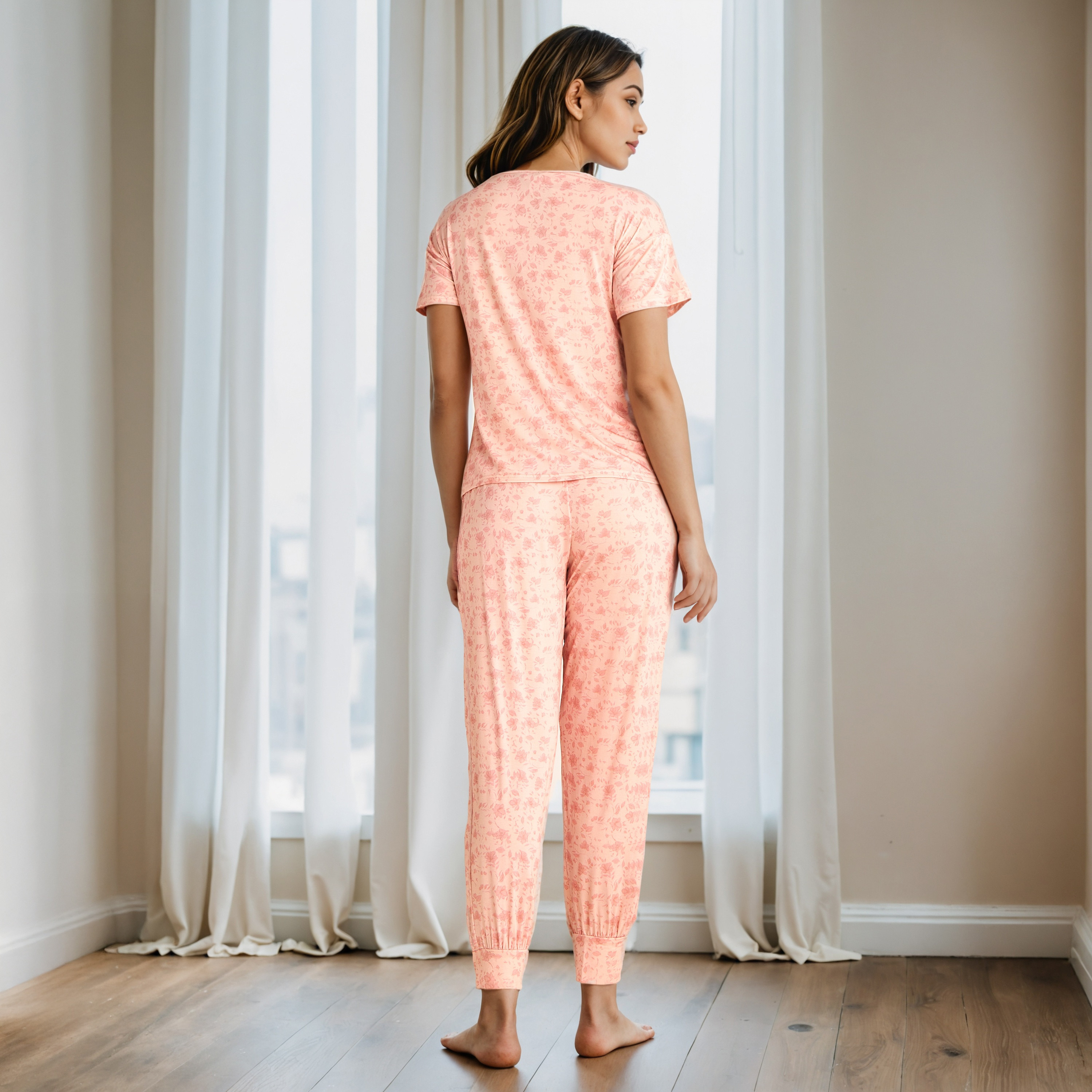 Printed Maternity Pyjama Set-women-clothing-maternity-nightwear-image-3