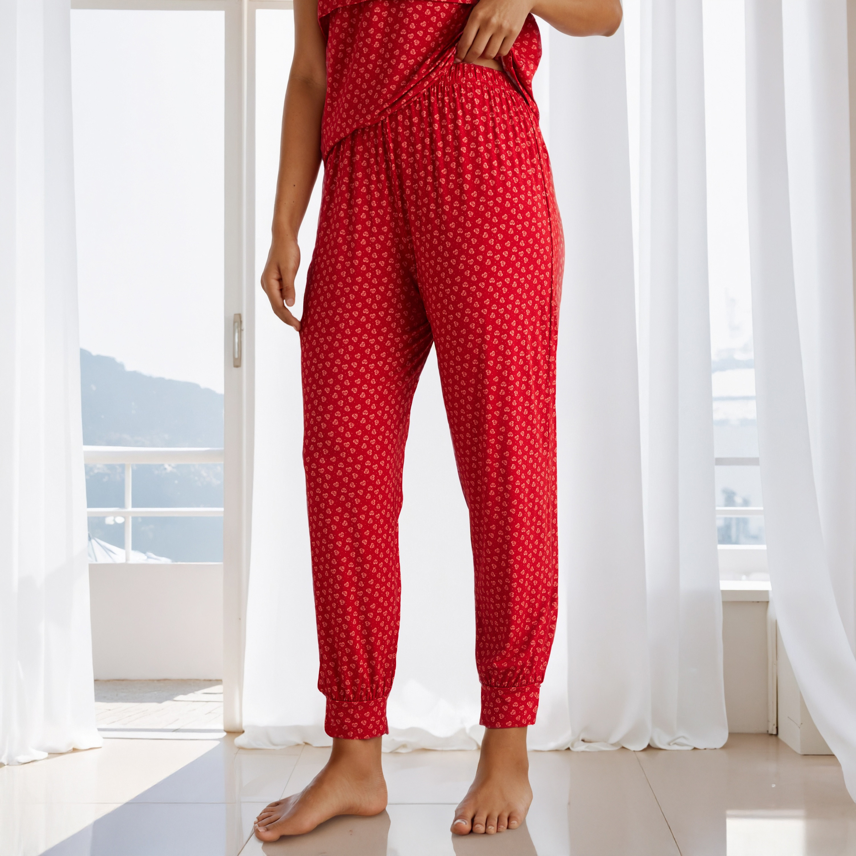 Printed Maternity Pyjama Set-women-clothing-maternity-nightwear-image-4