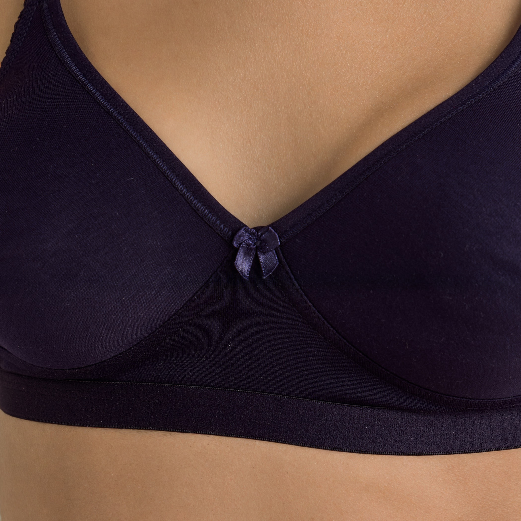 Bow Detail Non-Wired Non-Padded Bra-women-clothing-lingerie-bras-image-3