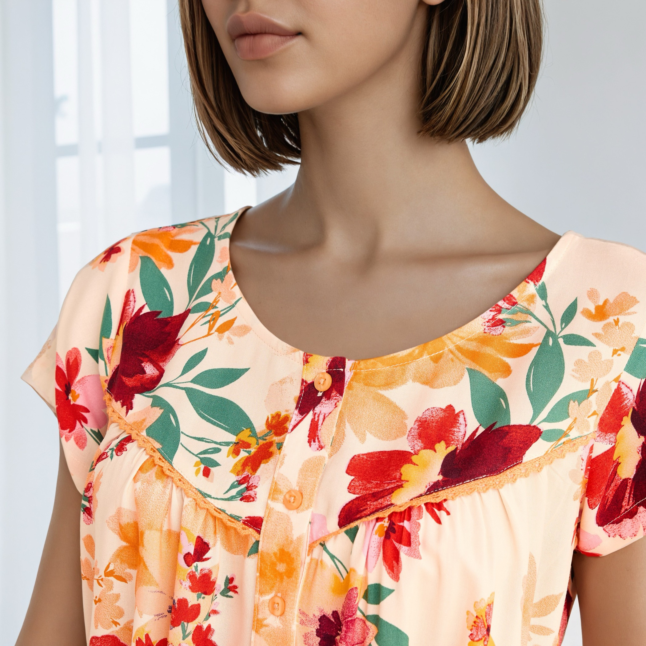 ثوب نوم بطبعات زهرية-women-clothing-nightwear-nighties-image-4