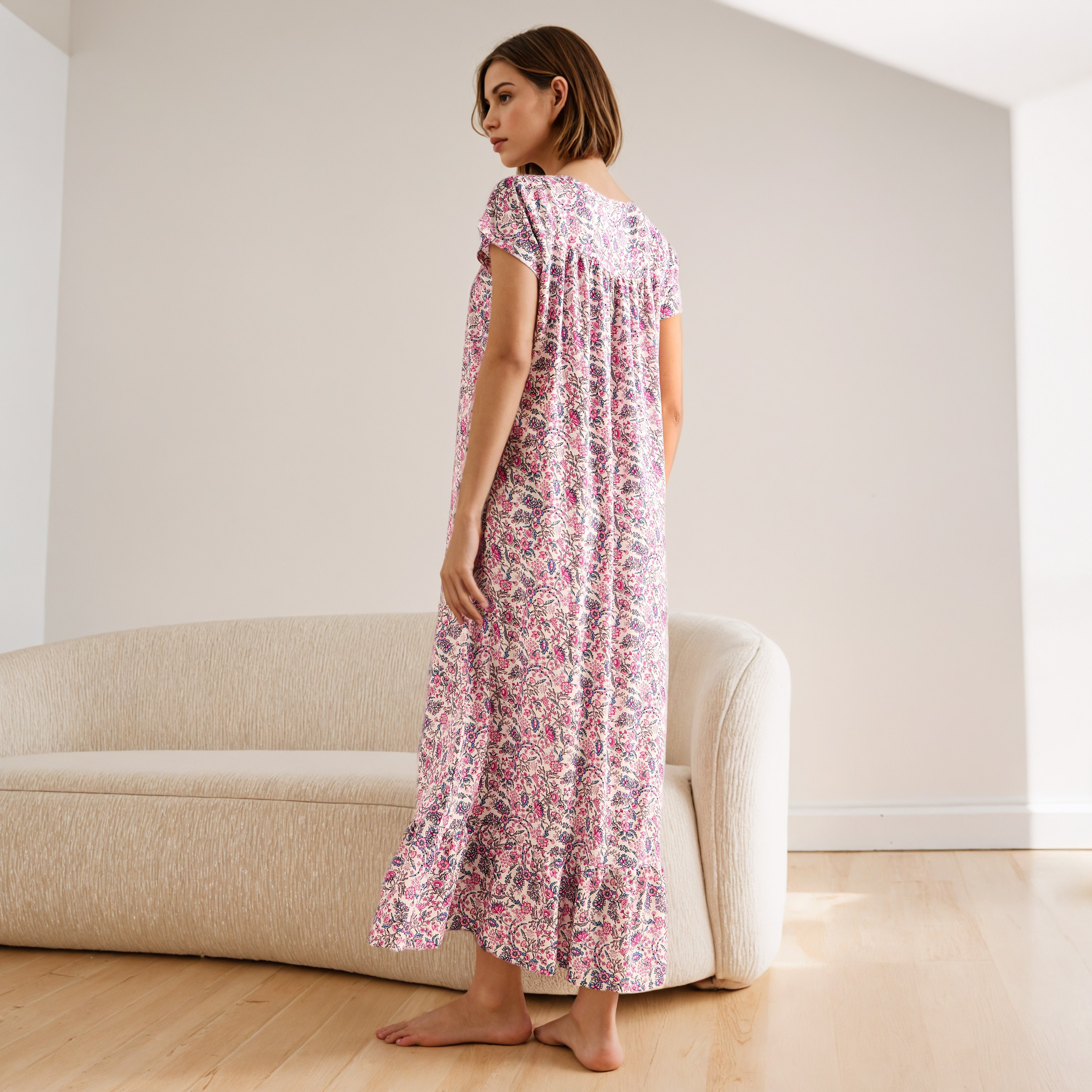 ثوب نوم بطبعات زهرية-women-clothing-nightwear-nighties-image-3