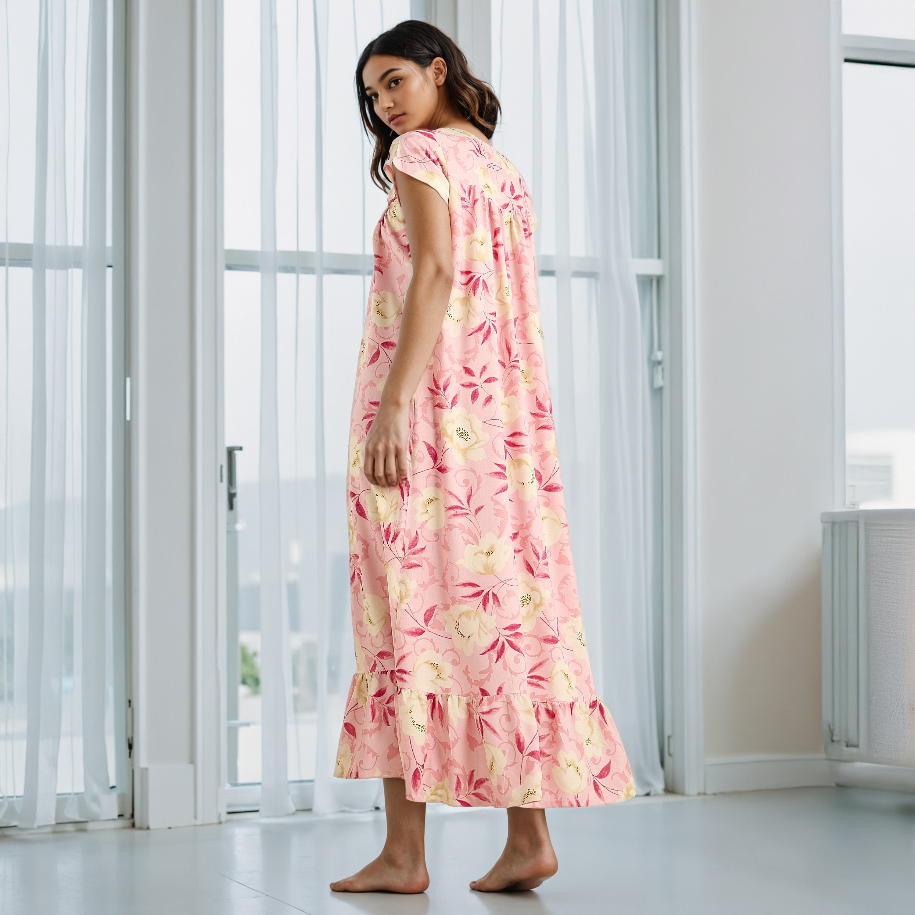 ثوب نوم بطبعات زهرية-women-clothing-nightwear-nighties-image-3