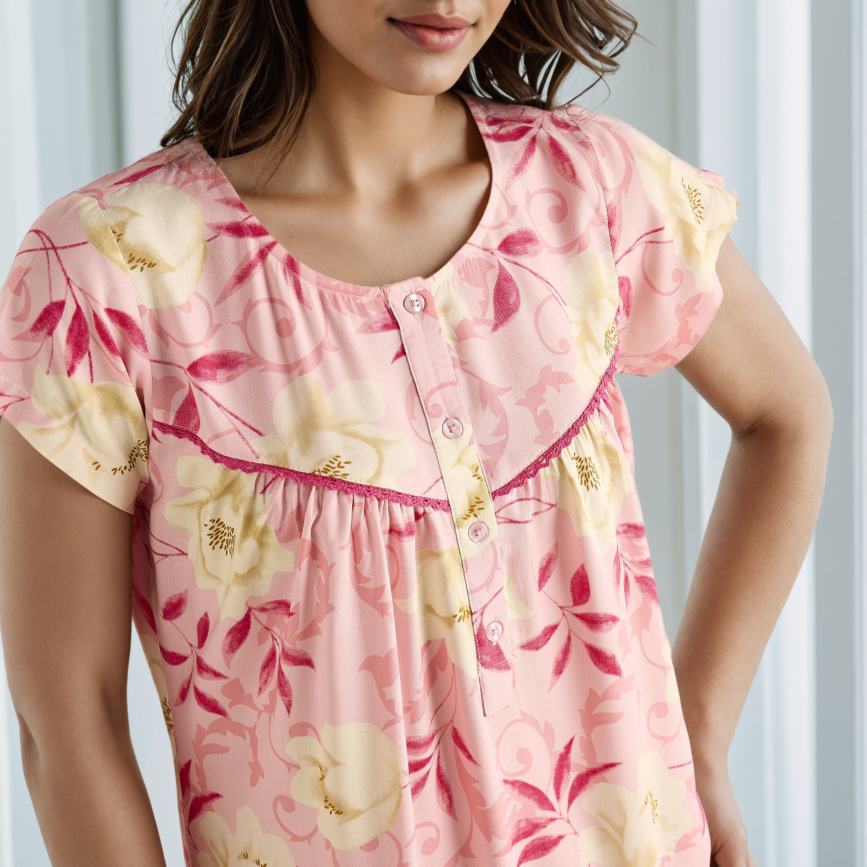 ثوب نوم بطبعات زهرية-women-clothing-nightwear-nighties-image-4