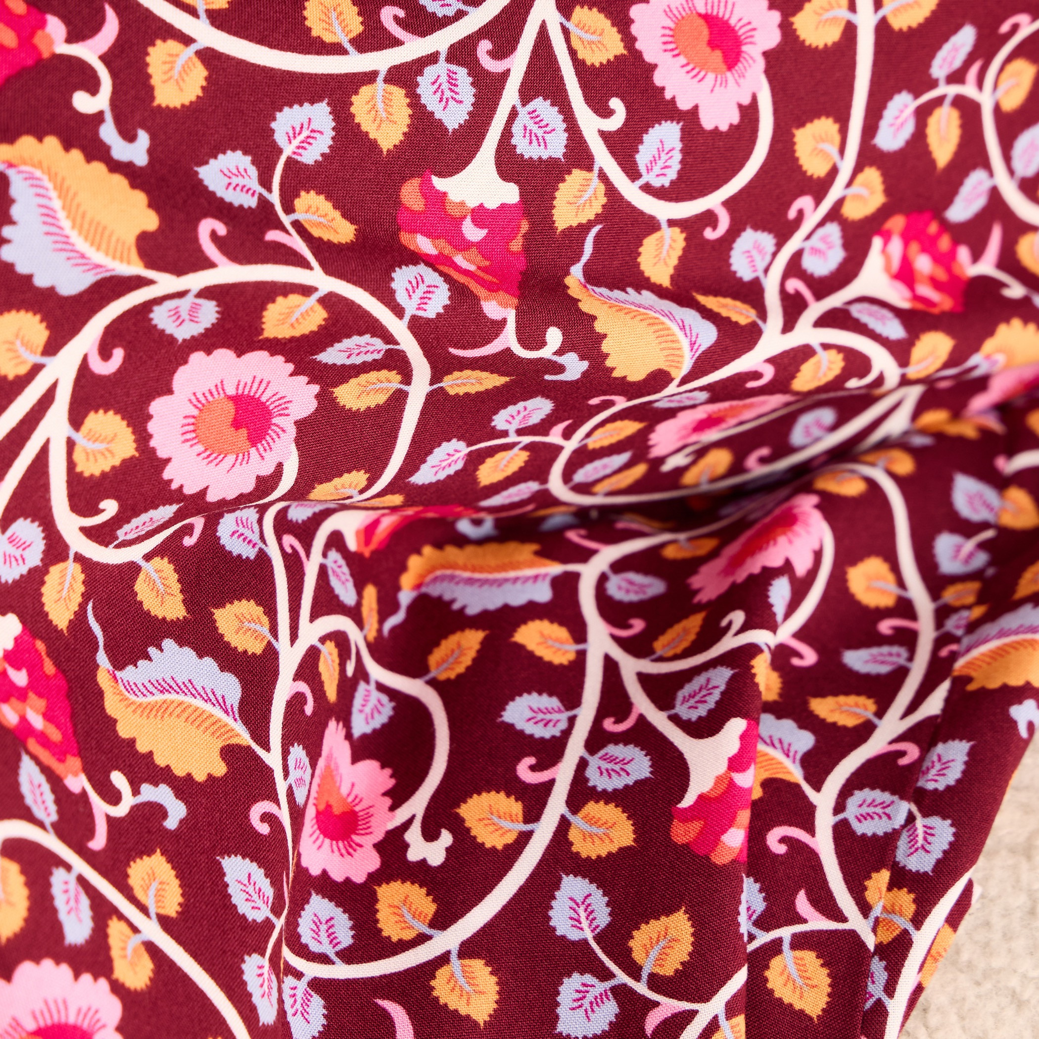 Floral Print Viscose Night Gown-women-clothing-nightwear-nighties-image-5