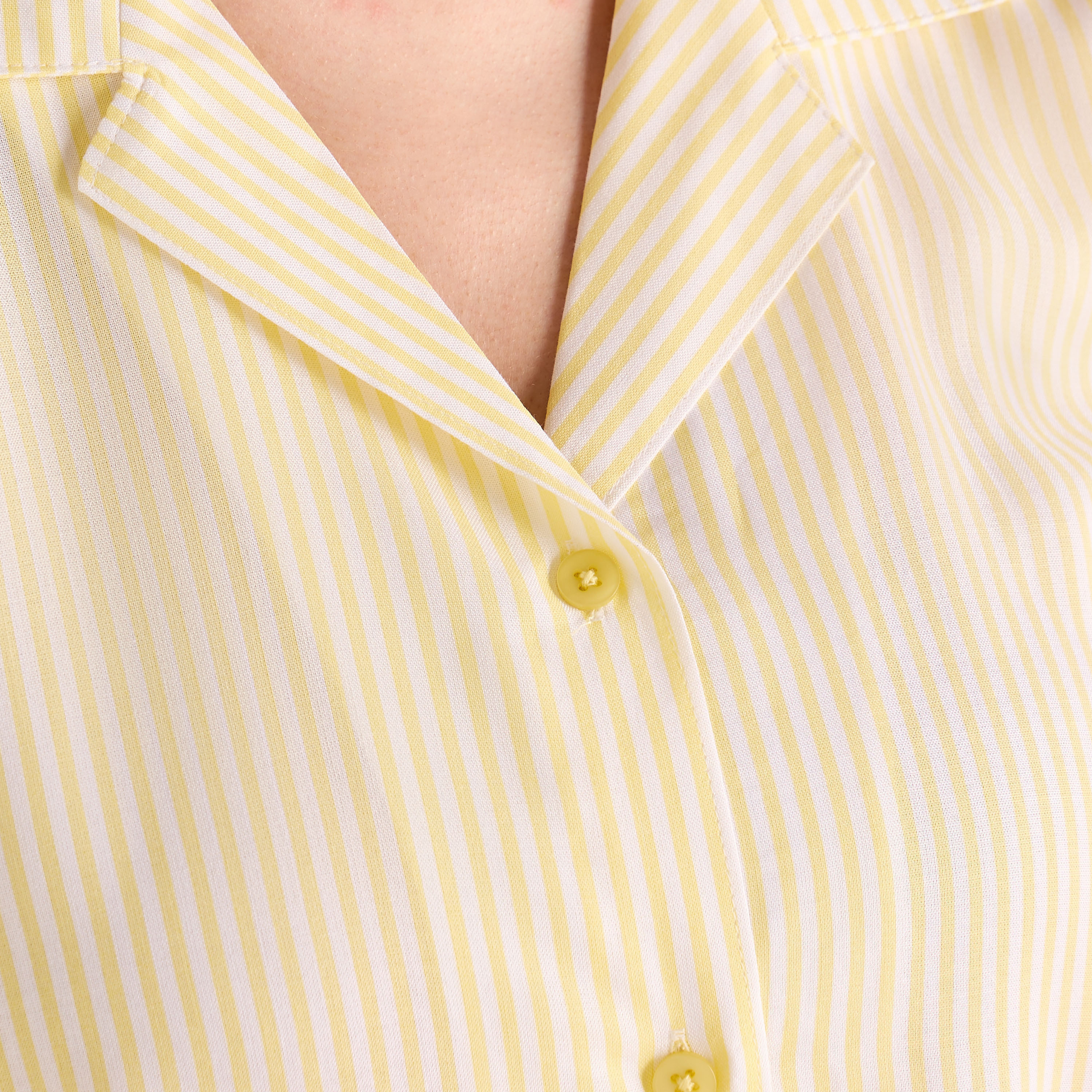 Striped Notch Collar Viscose Sleepshirt-women-clothing-nightwear-nighties-image-5