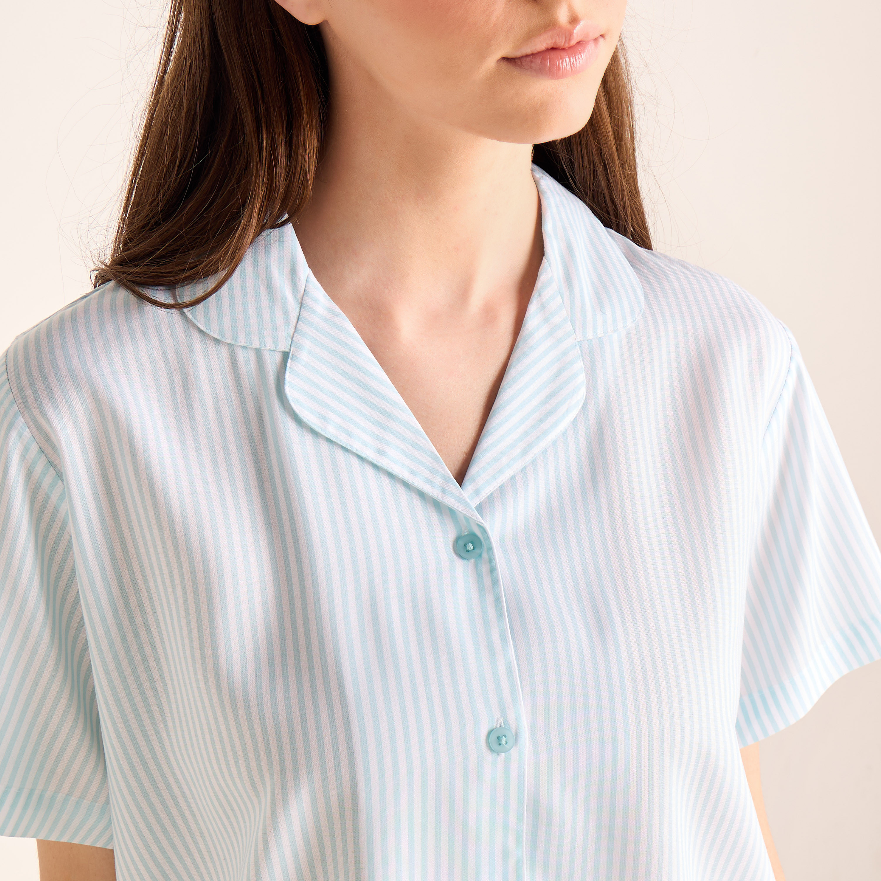 طقم شورت مخطط-women-clothing-nightwear-pyjamas-shortsets-image-2